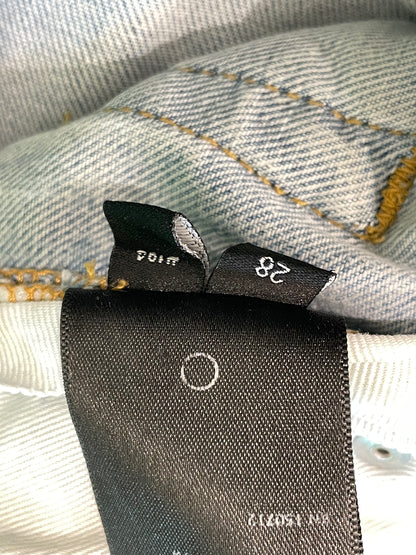 Amiri Thrasher White Stripe Light Wash Blue Jean