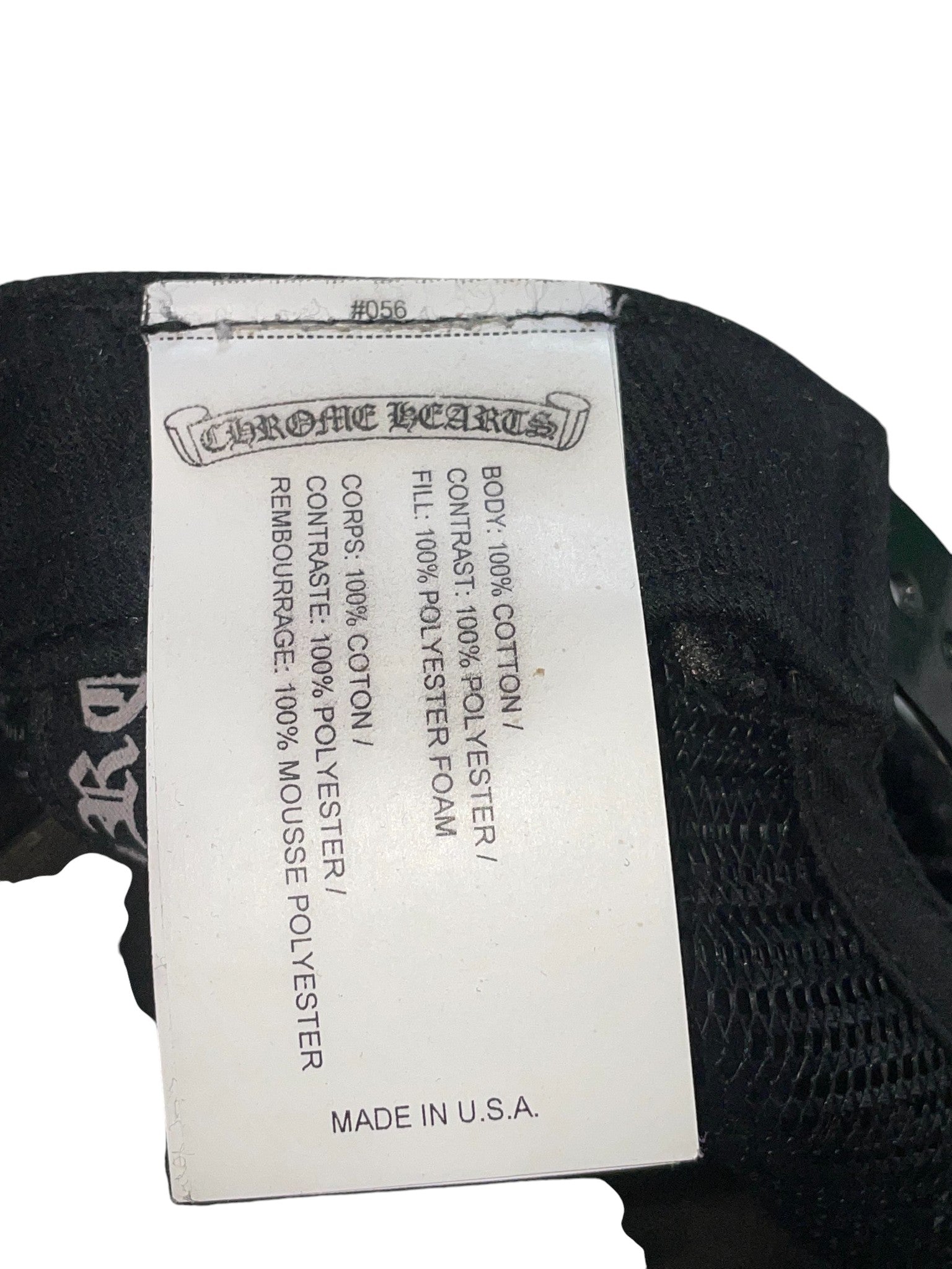 Chrome Hearts 'CH' Black Trucker Hat