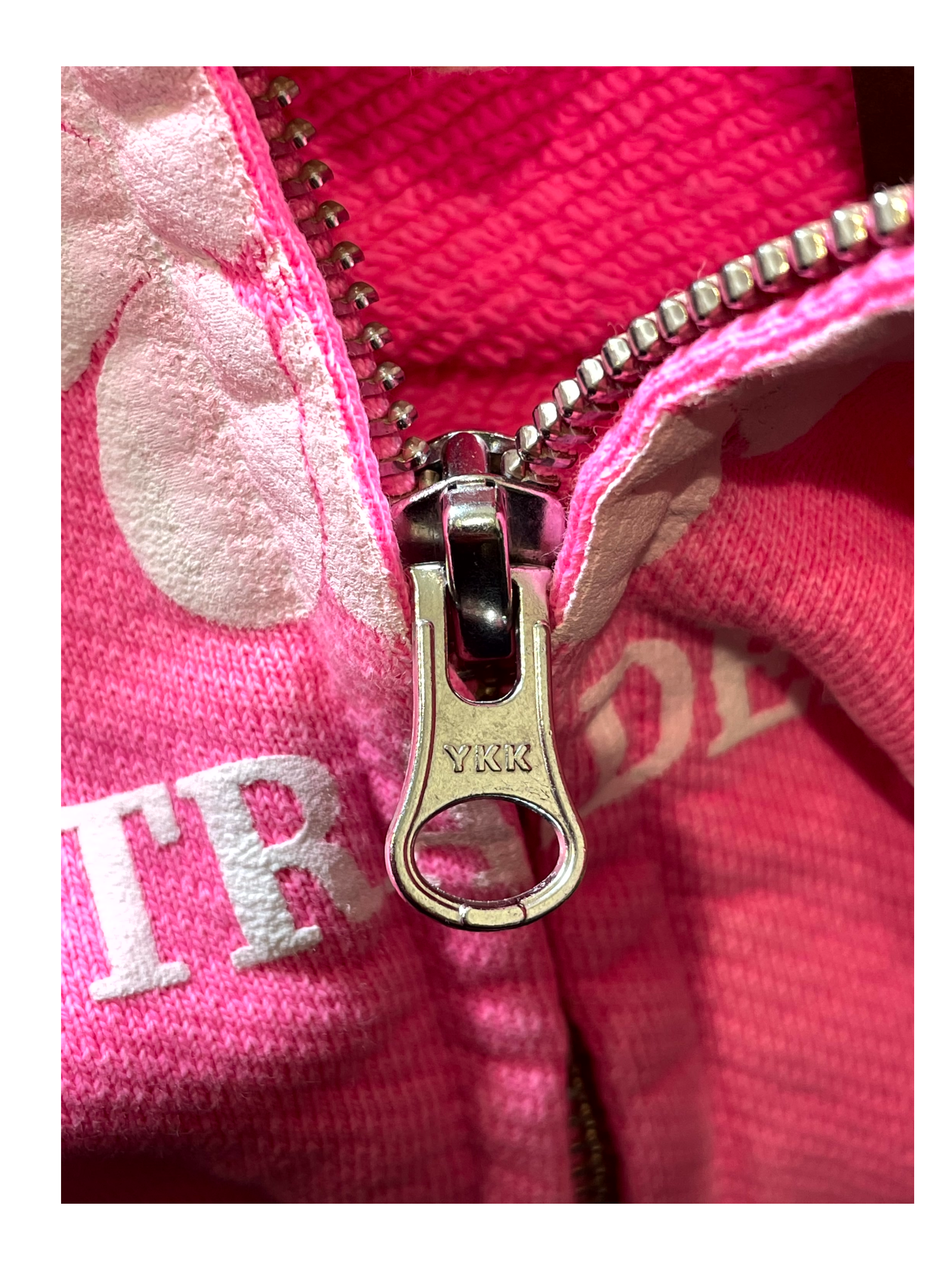 Denim Tears ADG Zip Up Pink Hoodie