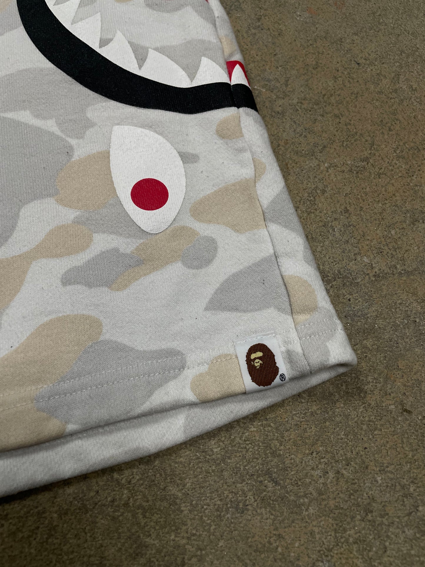 BAPE Camo Shorts White Used XL