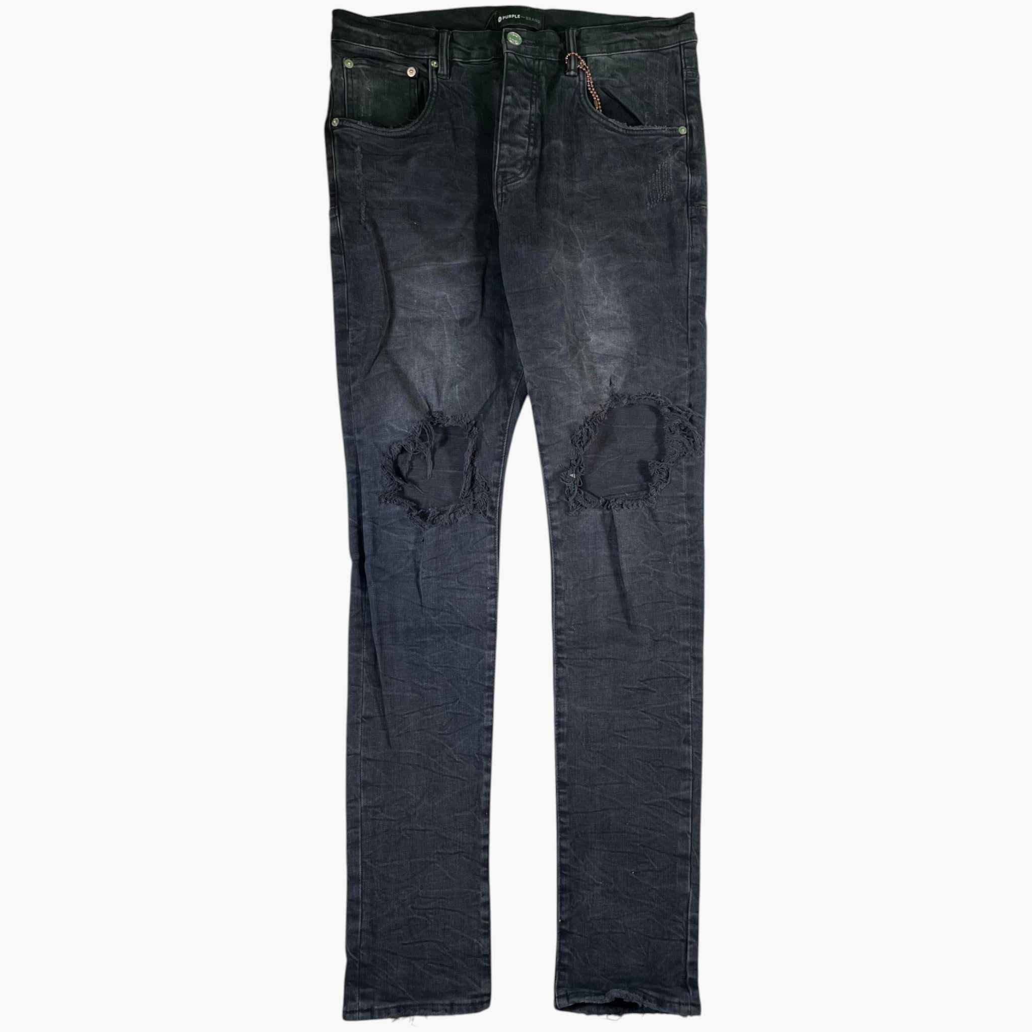 Purple Brand Black Wash Blowout Jeans