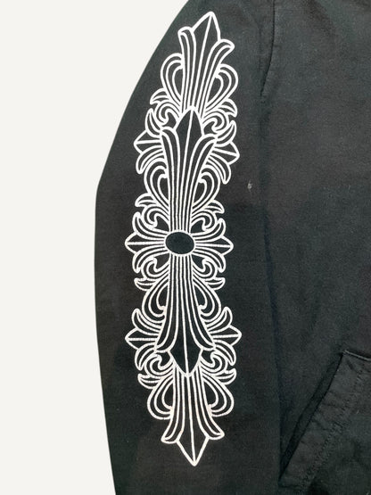 Chrome Hearts Horseshoe Logo Black Pullover Hoodie