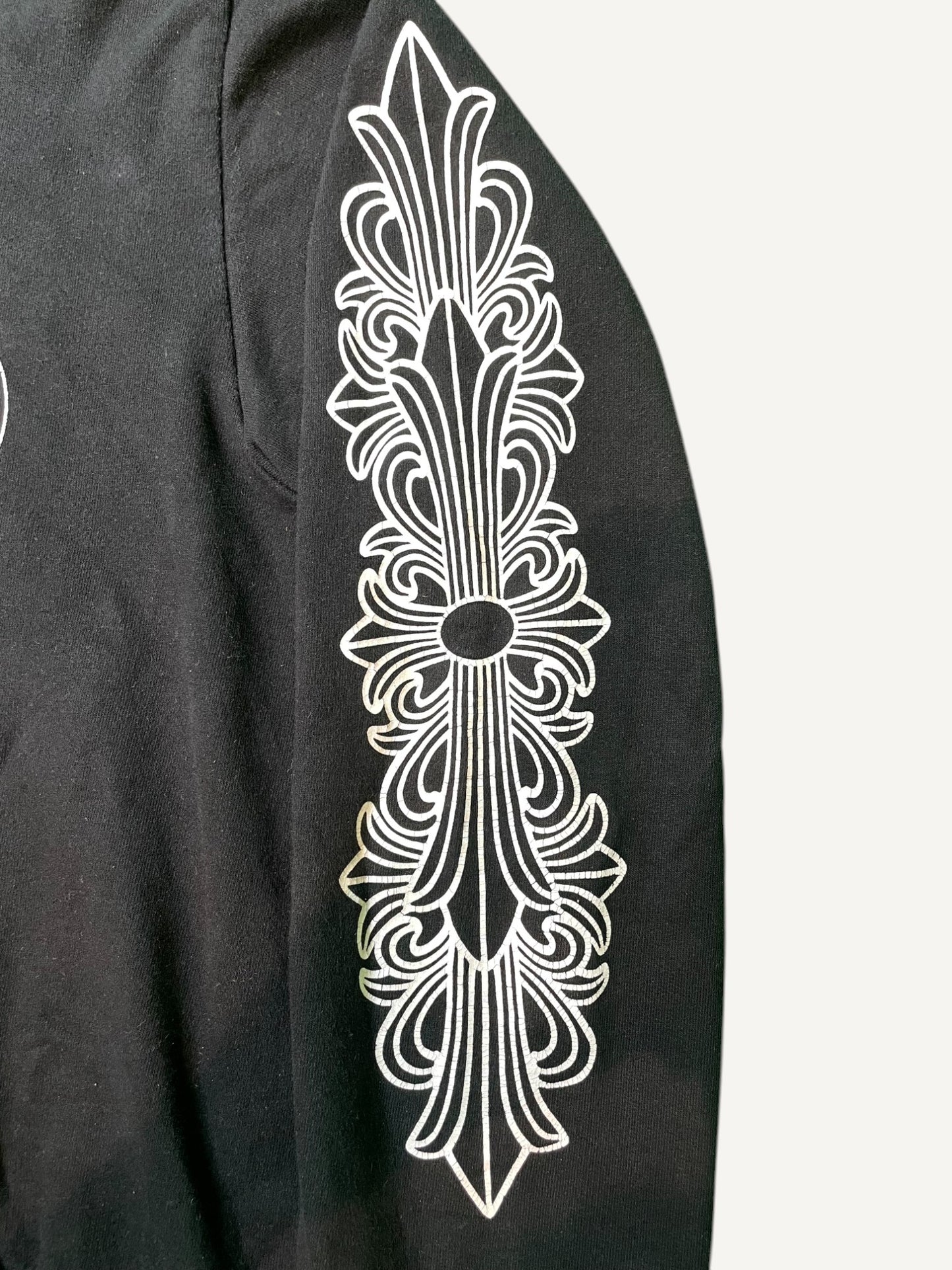 Chrome Hearts Horseshoe Logo Black Pullover Hoodie