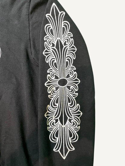 Chrome Hearts Horseshoe Logo Black Pullover Hoodie