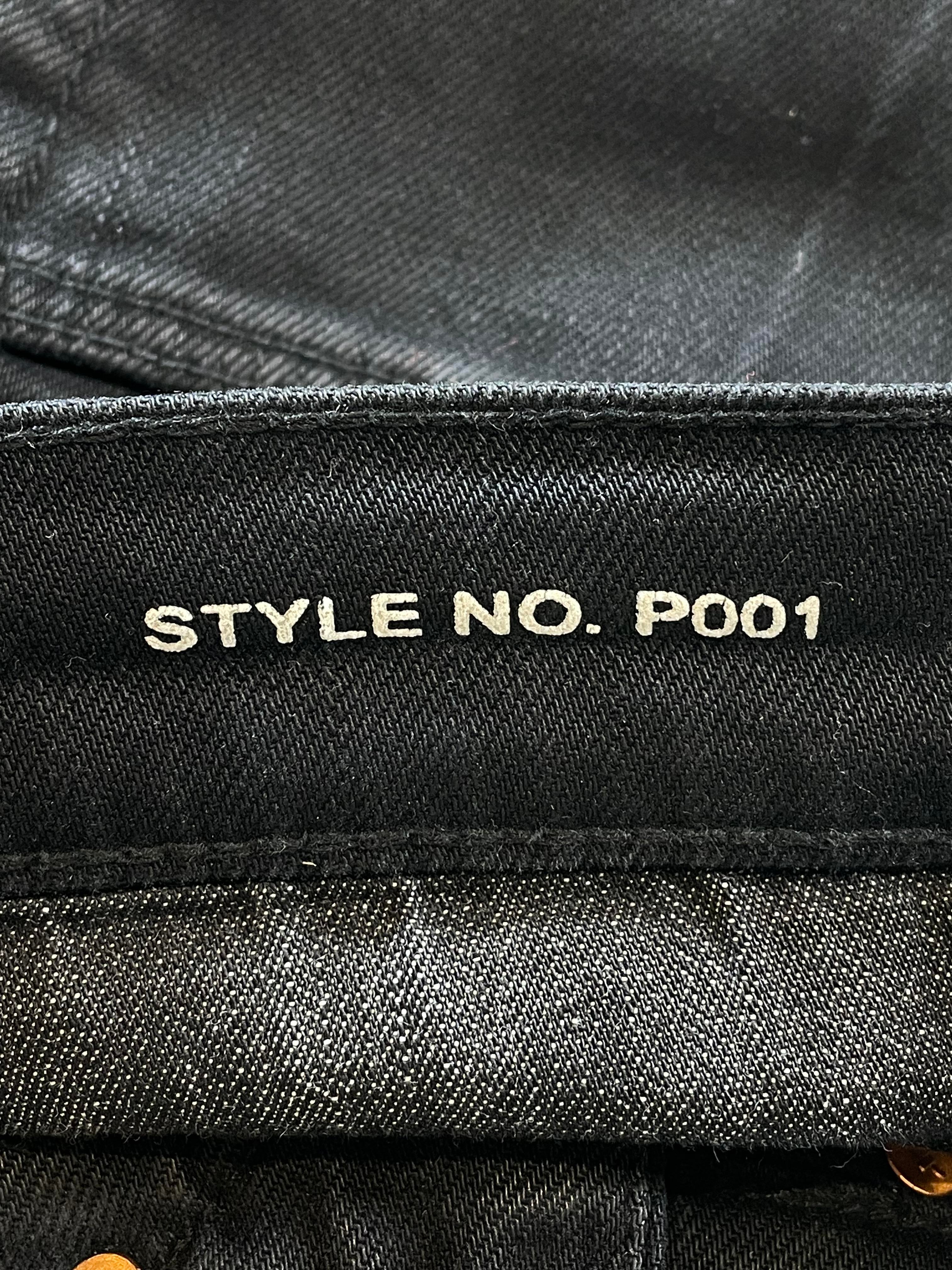 Purple Brand No Back Tab Black Jeans