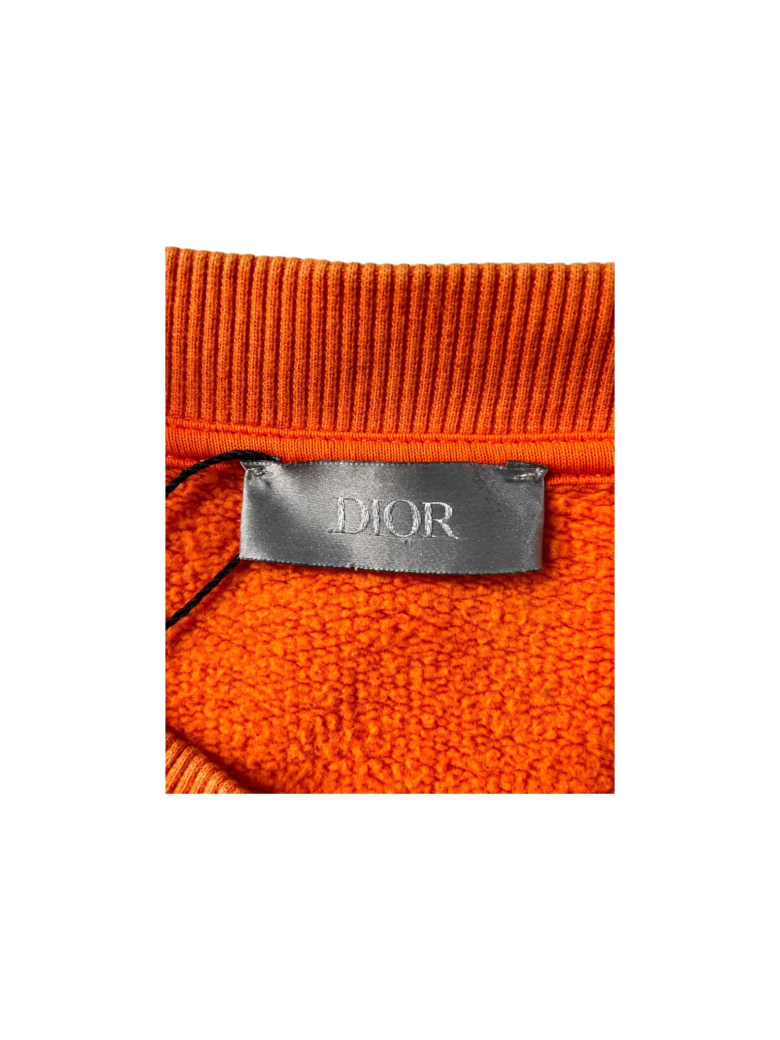 Dior CD Logo Crewneck Orange Sweatshirt
