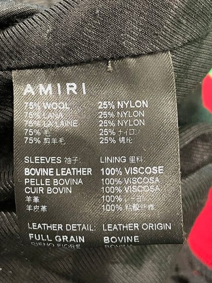 Amiri Wool Red Tiger Varsity Jacket
