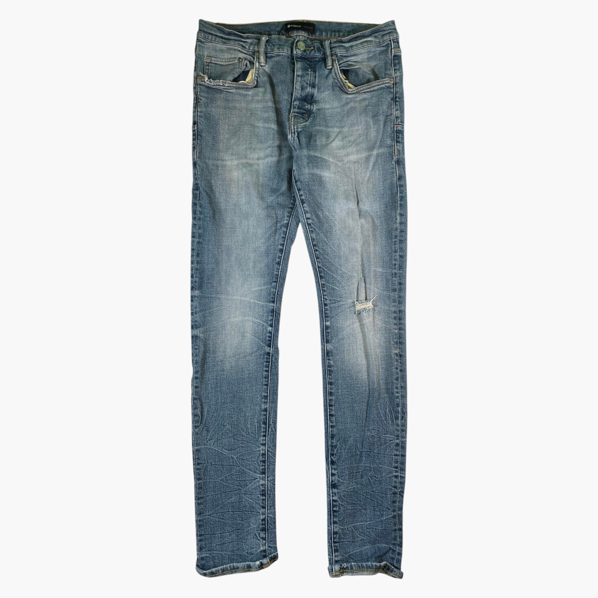 Purple Brand Plain Dark Wash Jeans