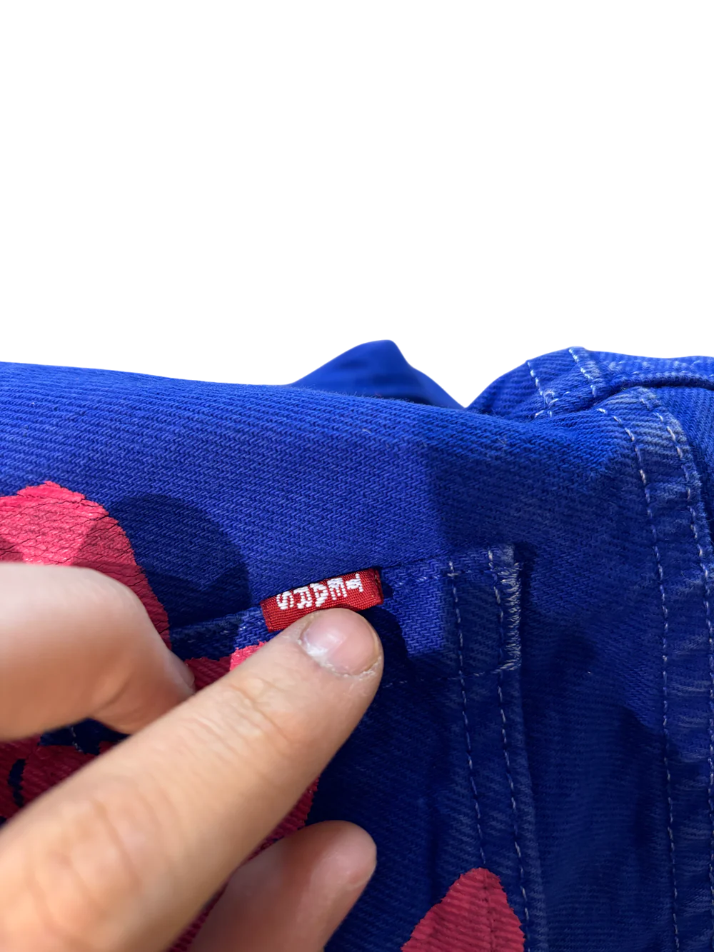 Denim Tears BSTROY Navy & Pink Jeans