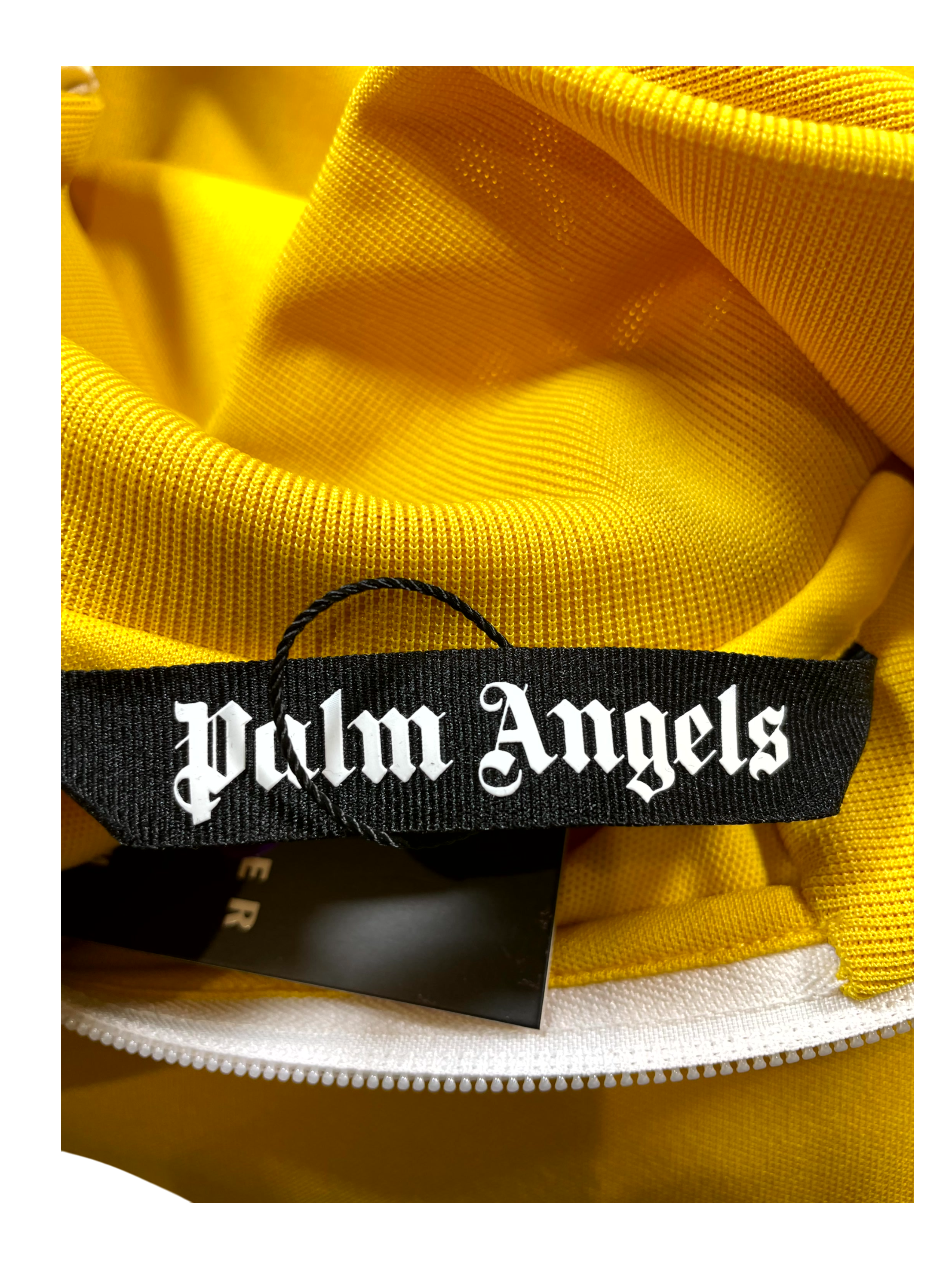 Palm Angels Stripe Yellow & White Track Jacket