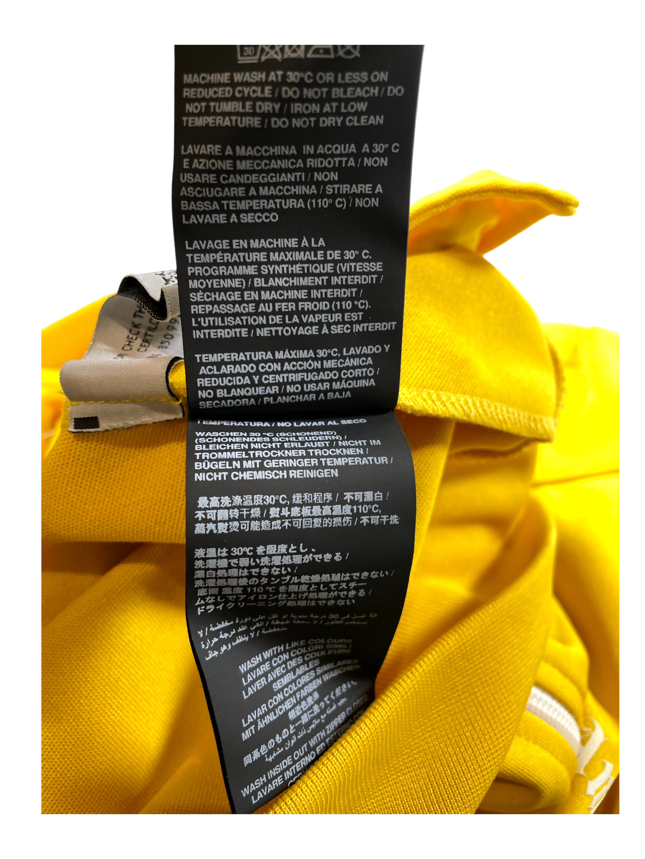 Palm Angels Stripe Yellow & White Track Jacket