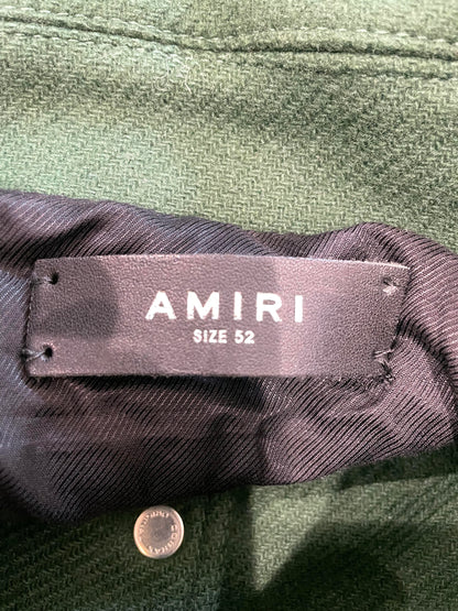 Amiri "Bones" Green Varsity Jacket