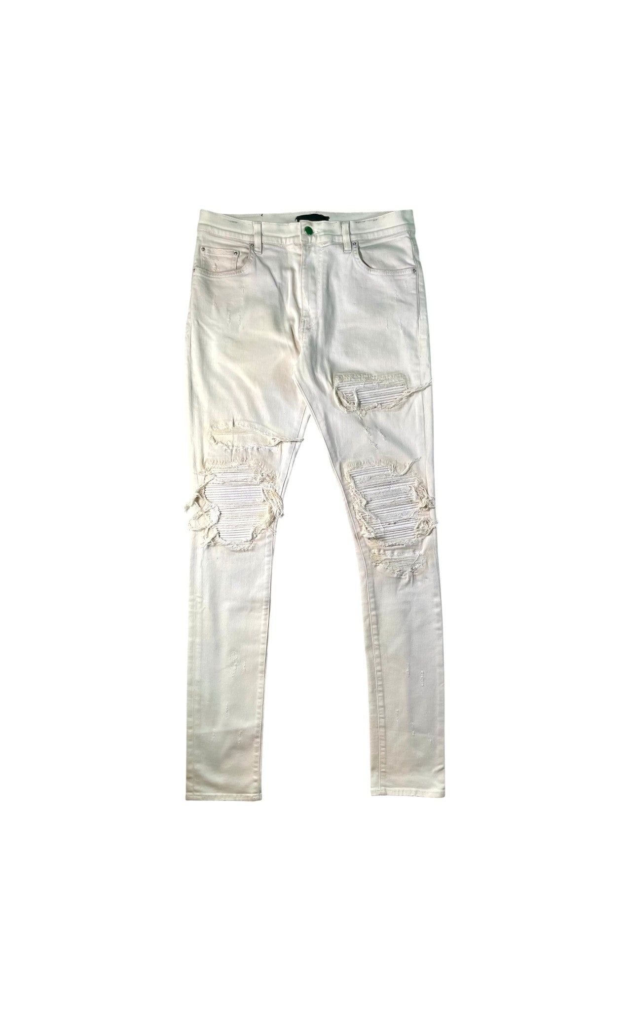 Amiri MX1 Patch White Jeans