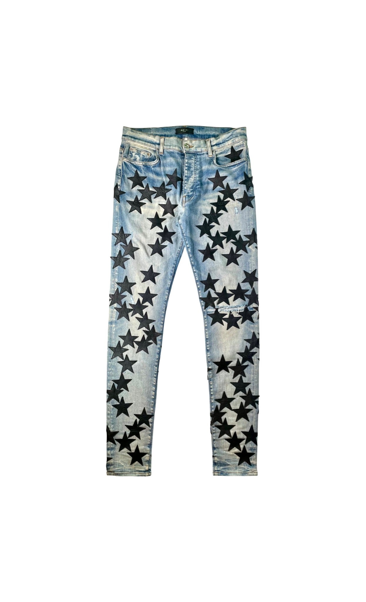 Amiri Chemist Stars Light Wash & Black Jeans