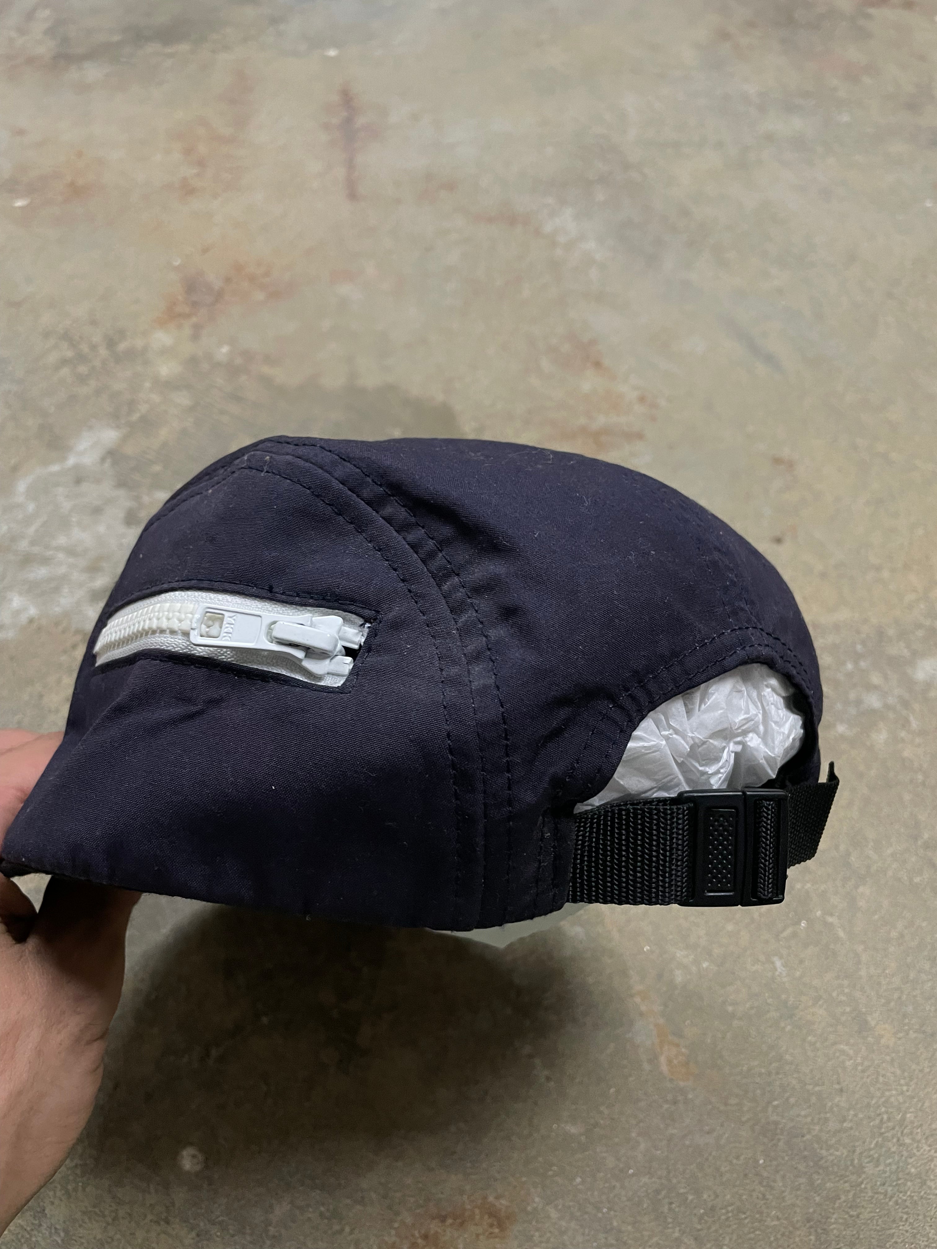 Supreme Zip Cap Navy White Used OS