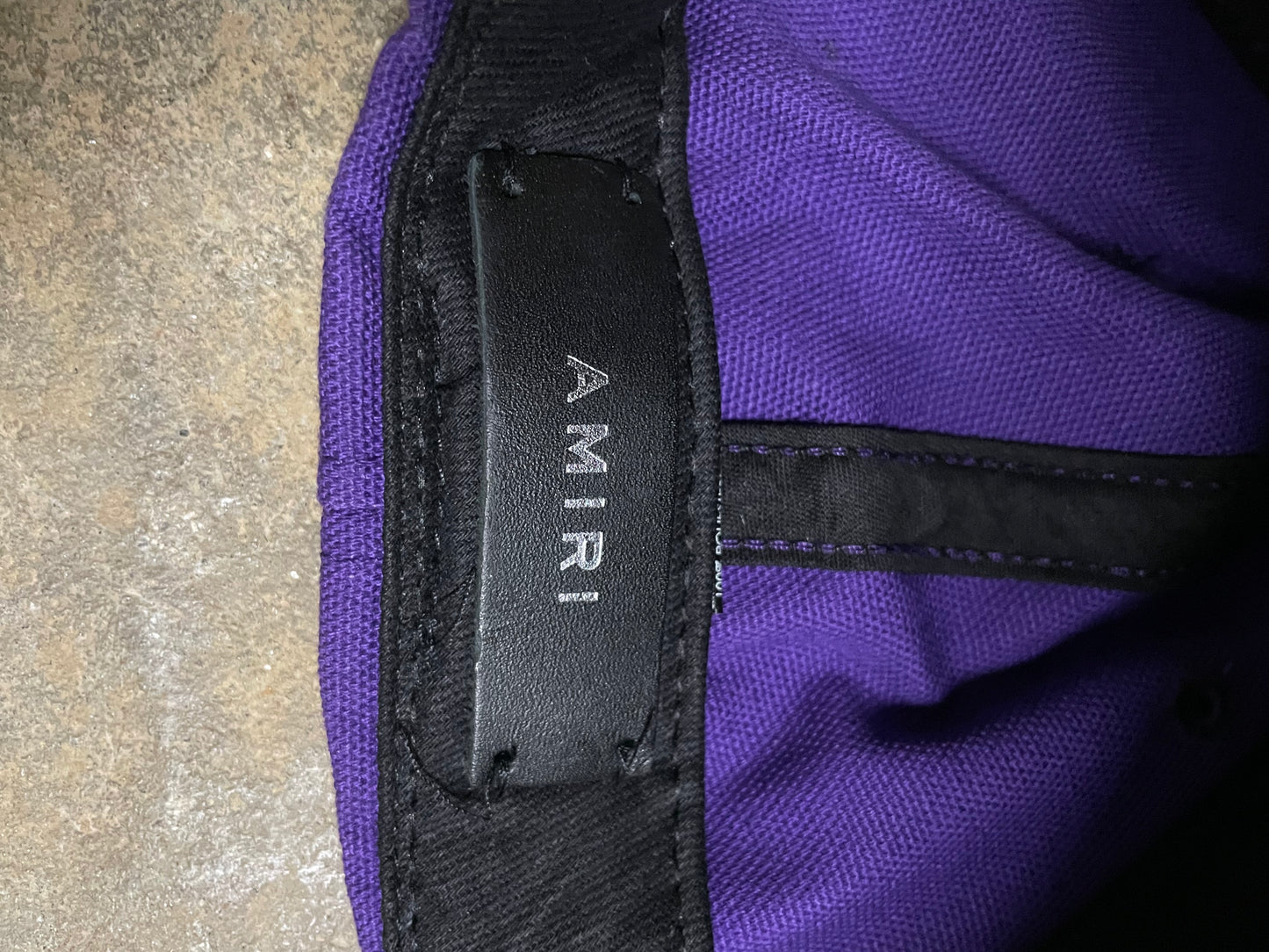 Amiri Lovers Hat Purple Gold Used OS