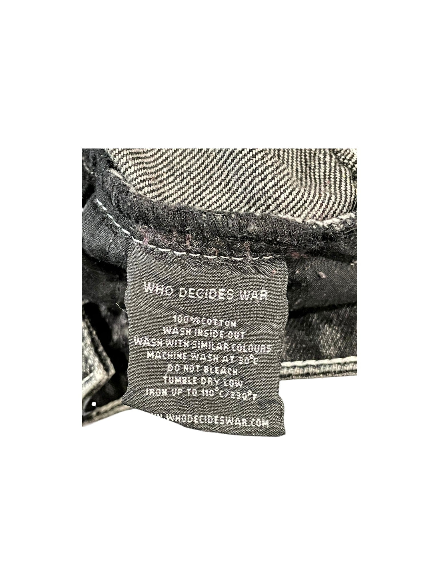 Who Decides War Stained Glass Black Flame Jeans