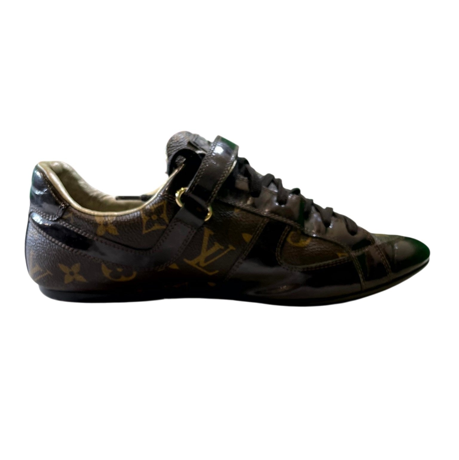 Louis Vuitton Strap Monogram Brown Shoes