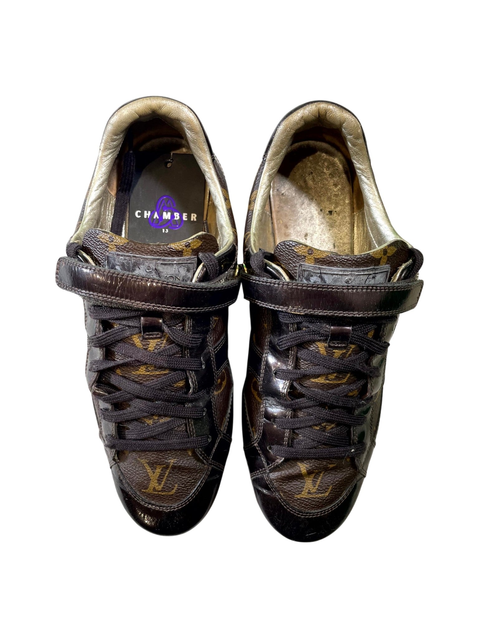 Louis Vuitton Strap Monogram Brown Shoes