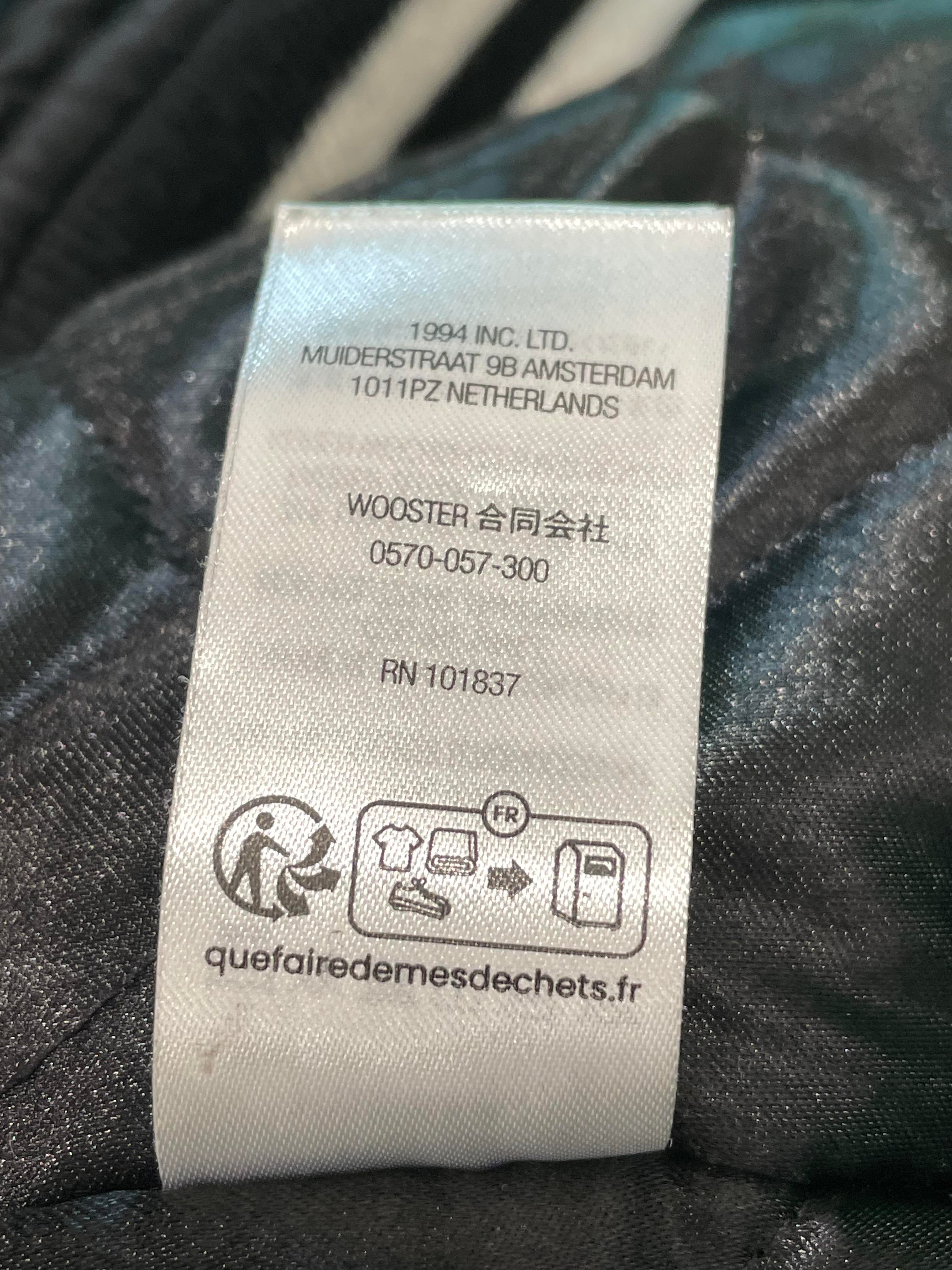 Supreme x Mitchell & Ness Satin Black Varsity Jacket