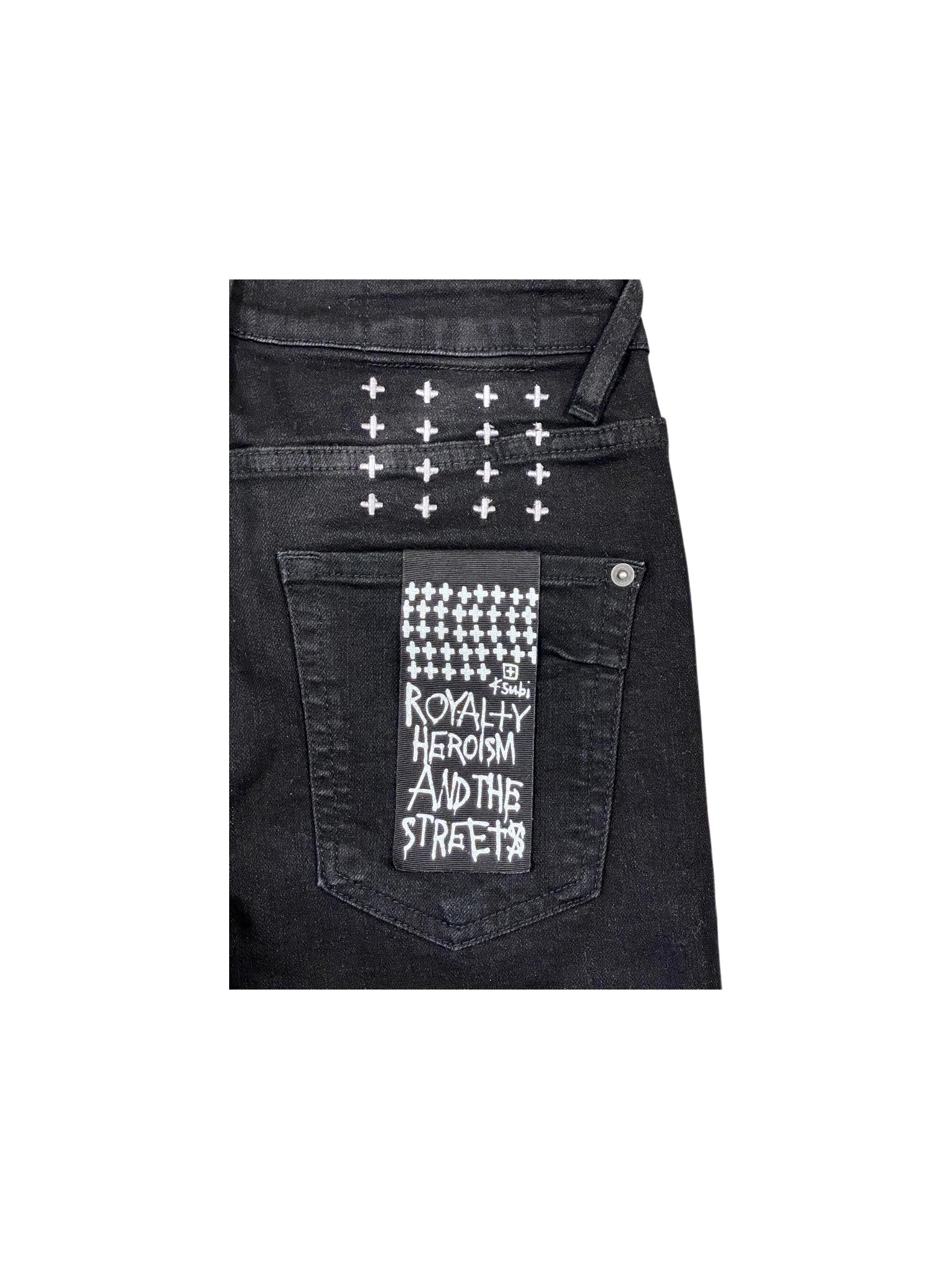 Ksubi Plain Black Jeans