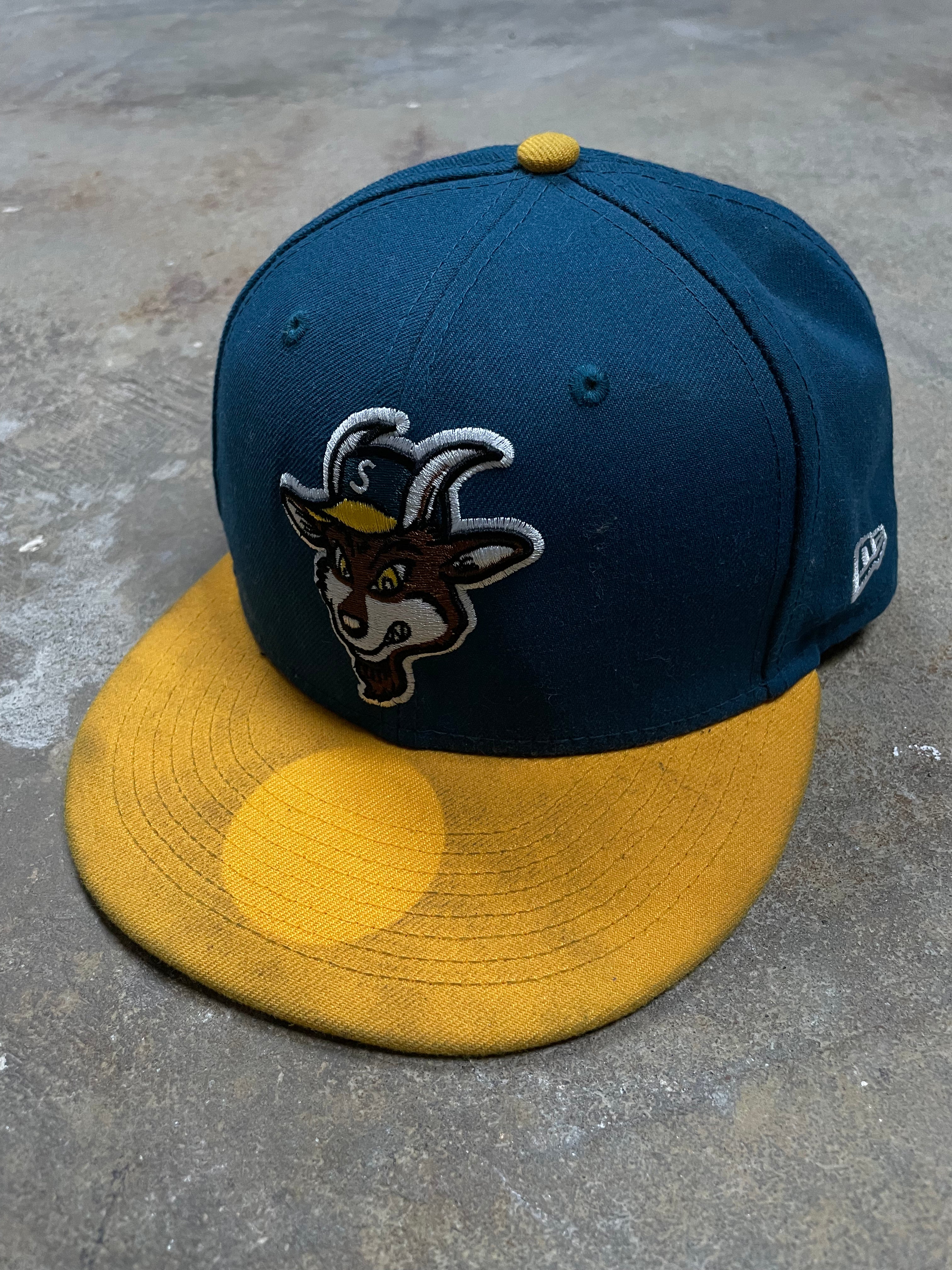 Supreme Fitted Navy Yellow Goat 7 1/2 Used