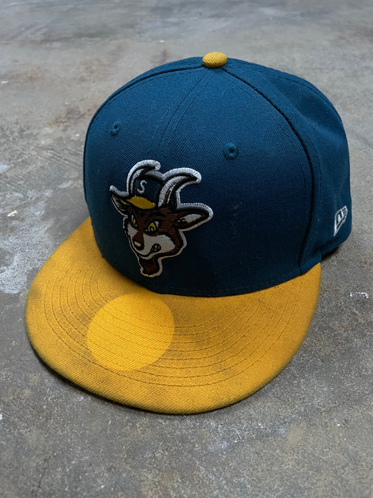 Supreme Fitted Navy Yellow Goat 7 1/2 Used
