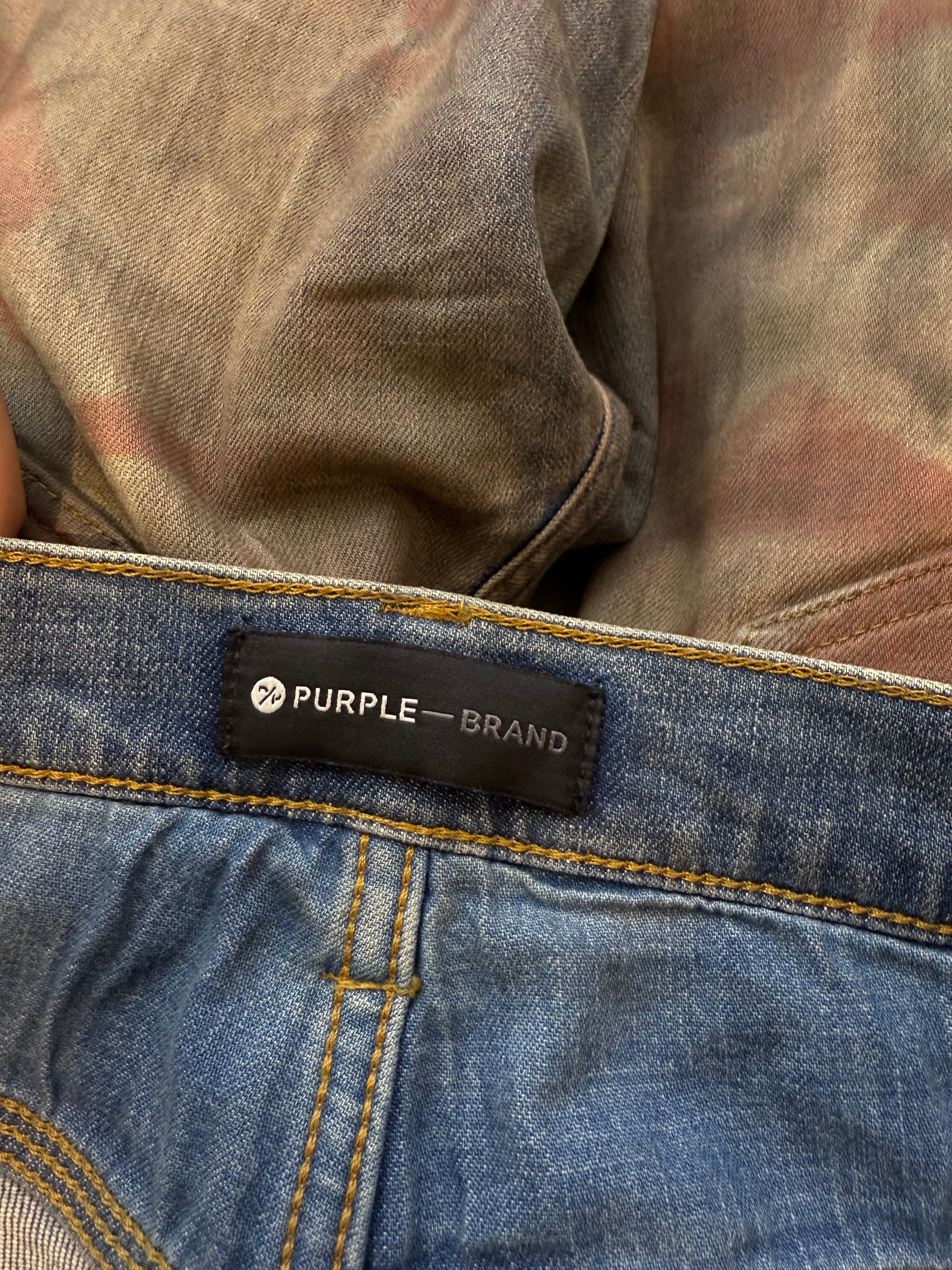 Purple Brand Multi Color Dye Jeans