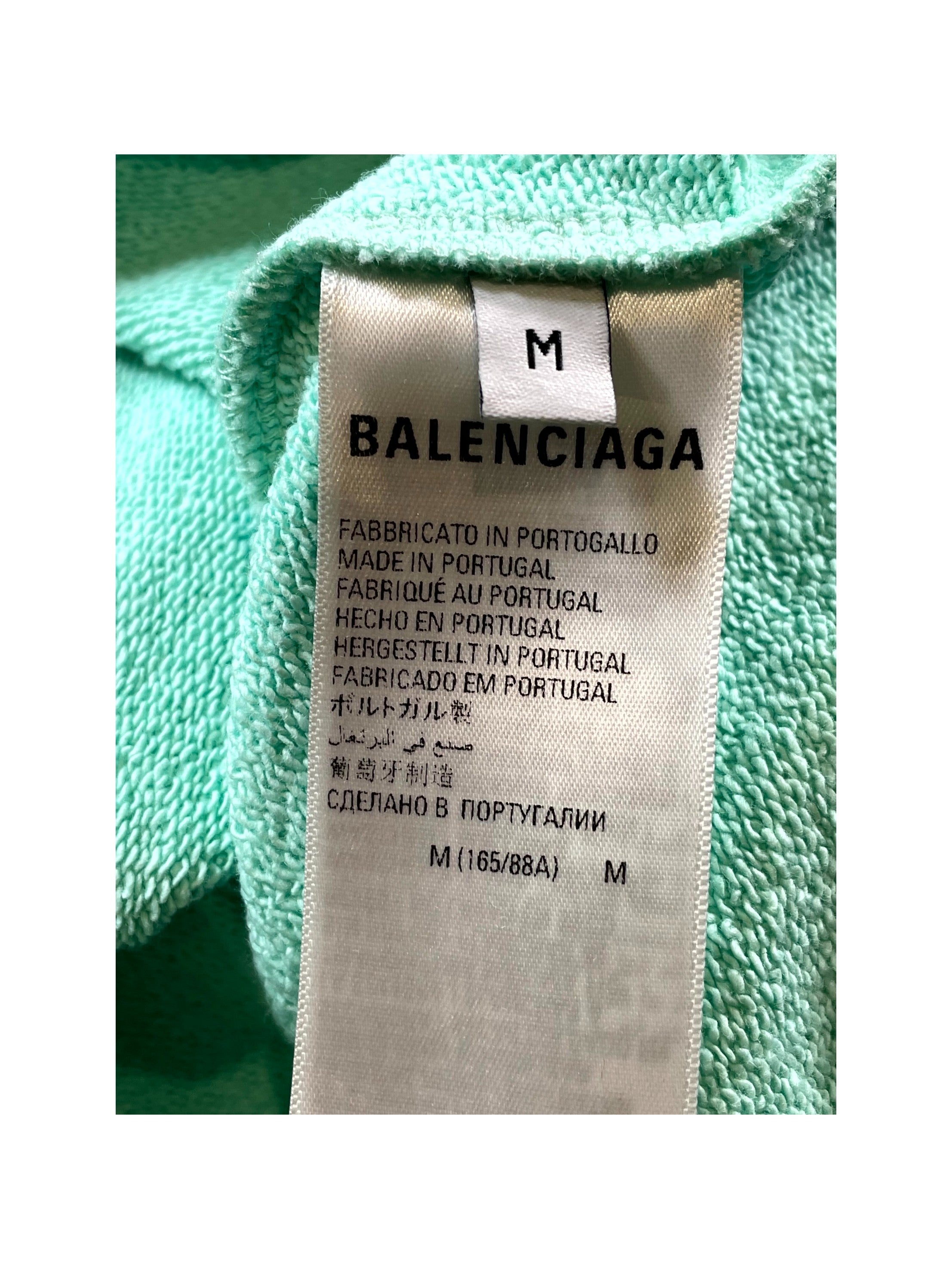 Balenciaga 'Campaign Logo' Mint Hoodie