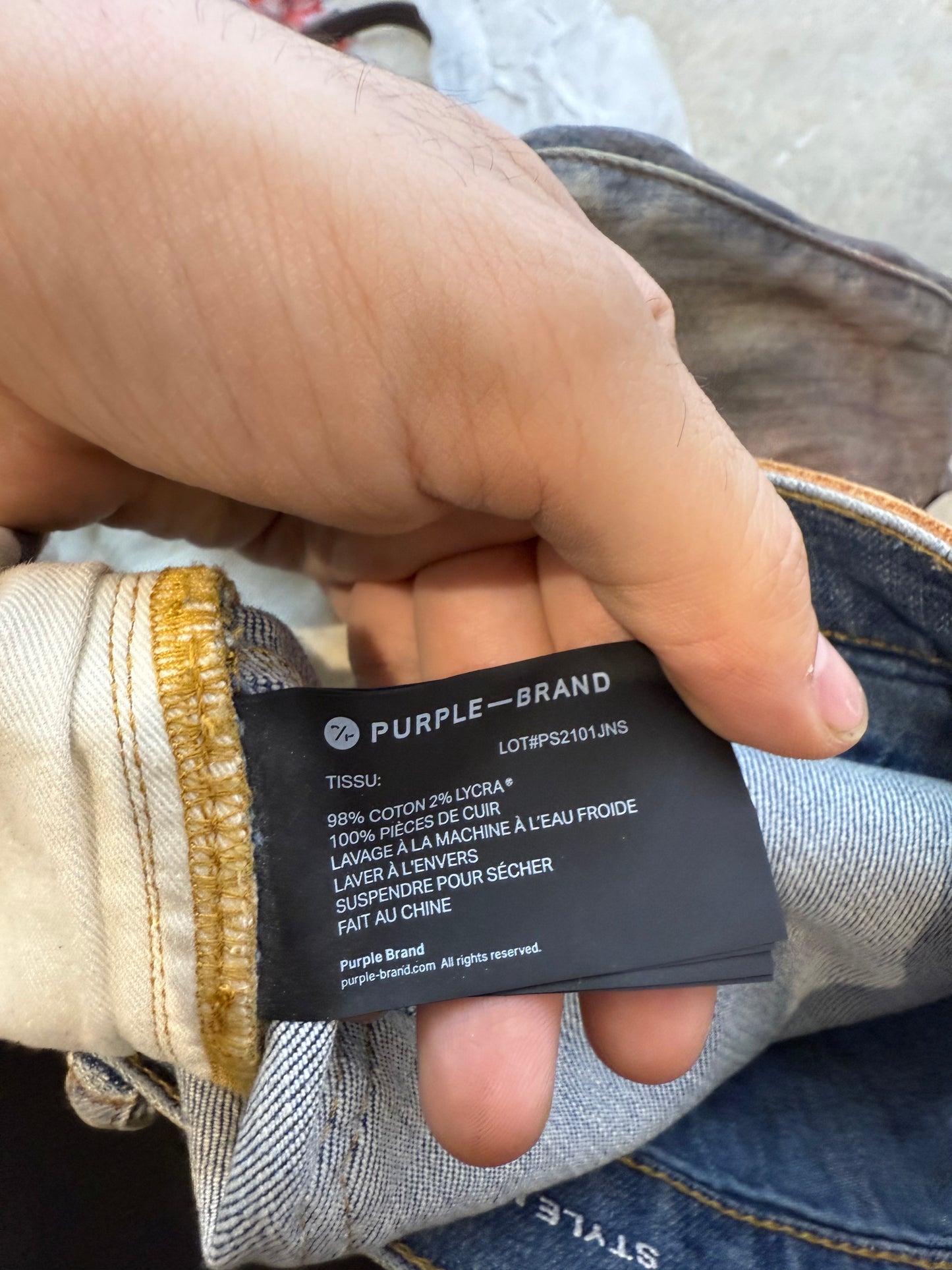 Purple Brand Multi Color Dye Jeans