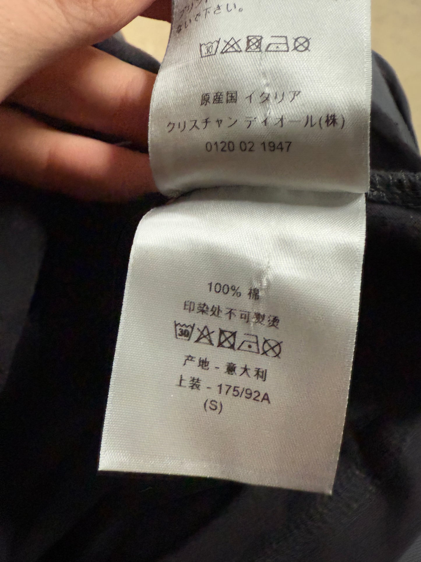 Dior Tee Black Atelier Used Small