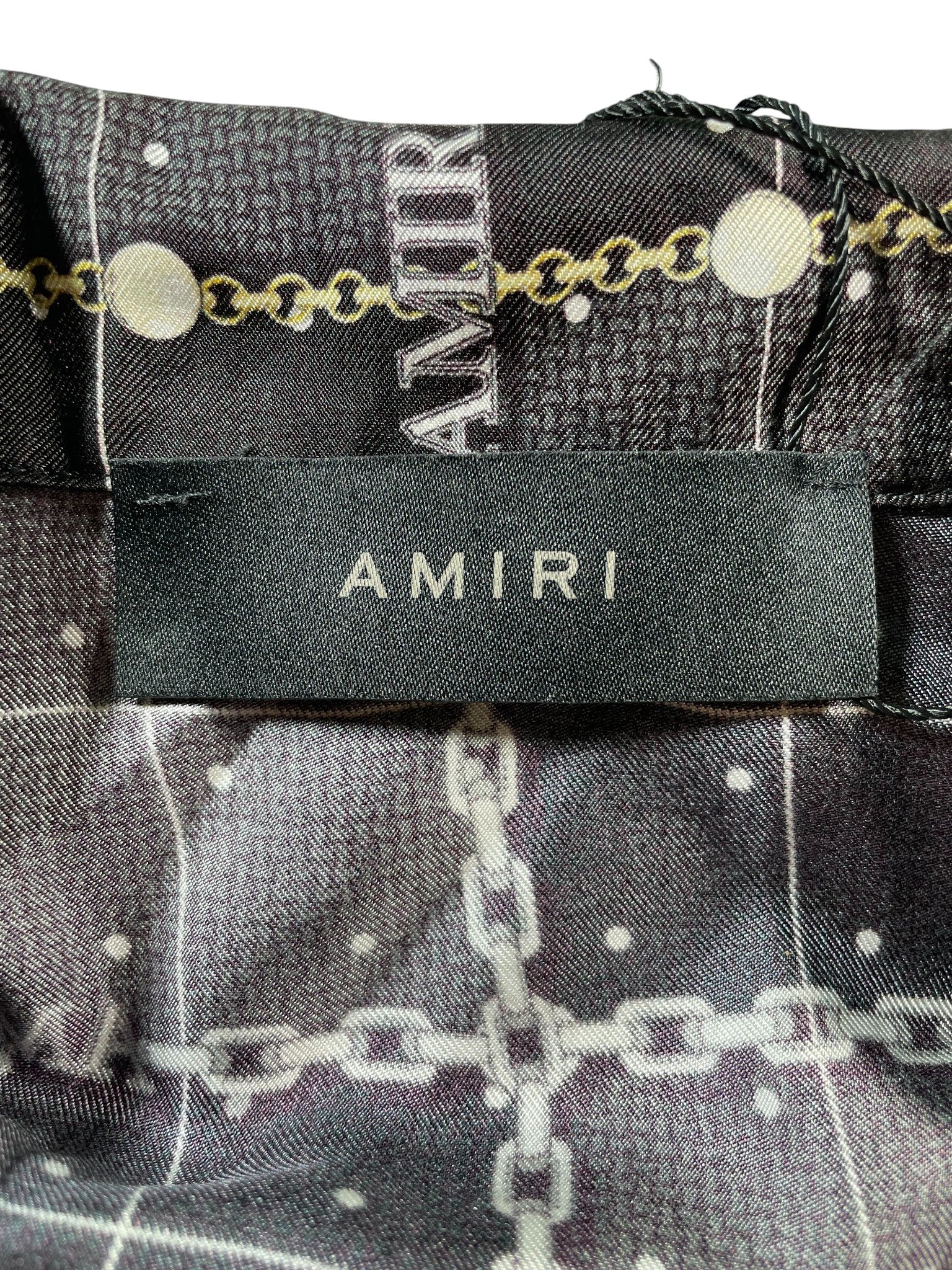 Amiri 'Chain Link' Silk Button Up