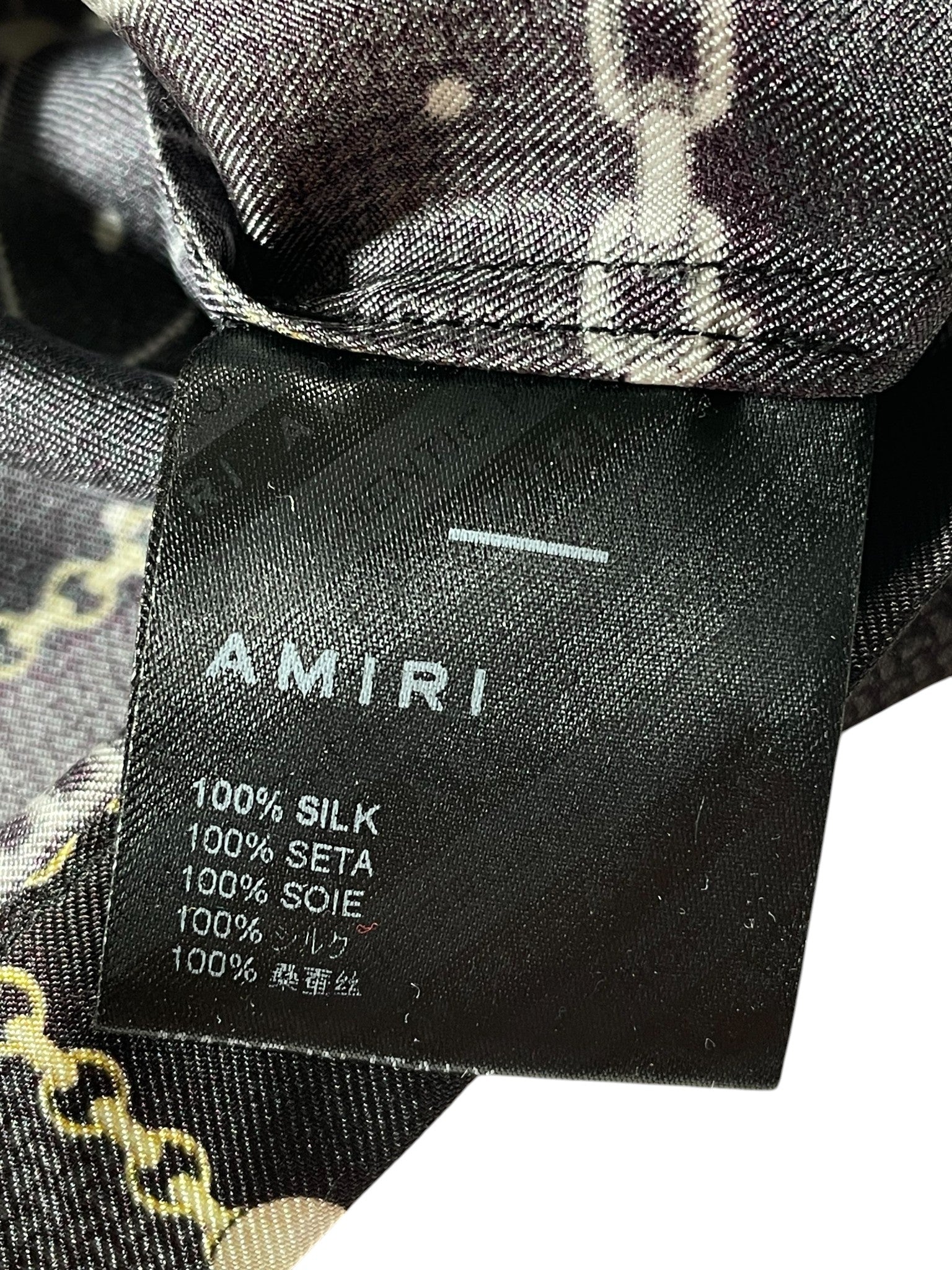Amiri 'Chain Link' Silk Button Up