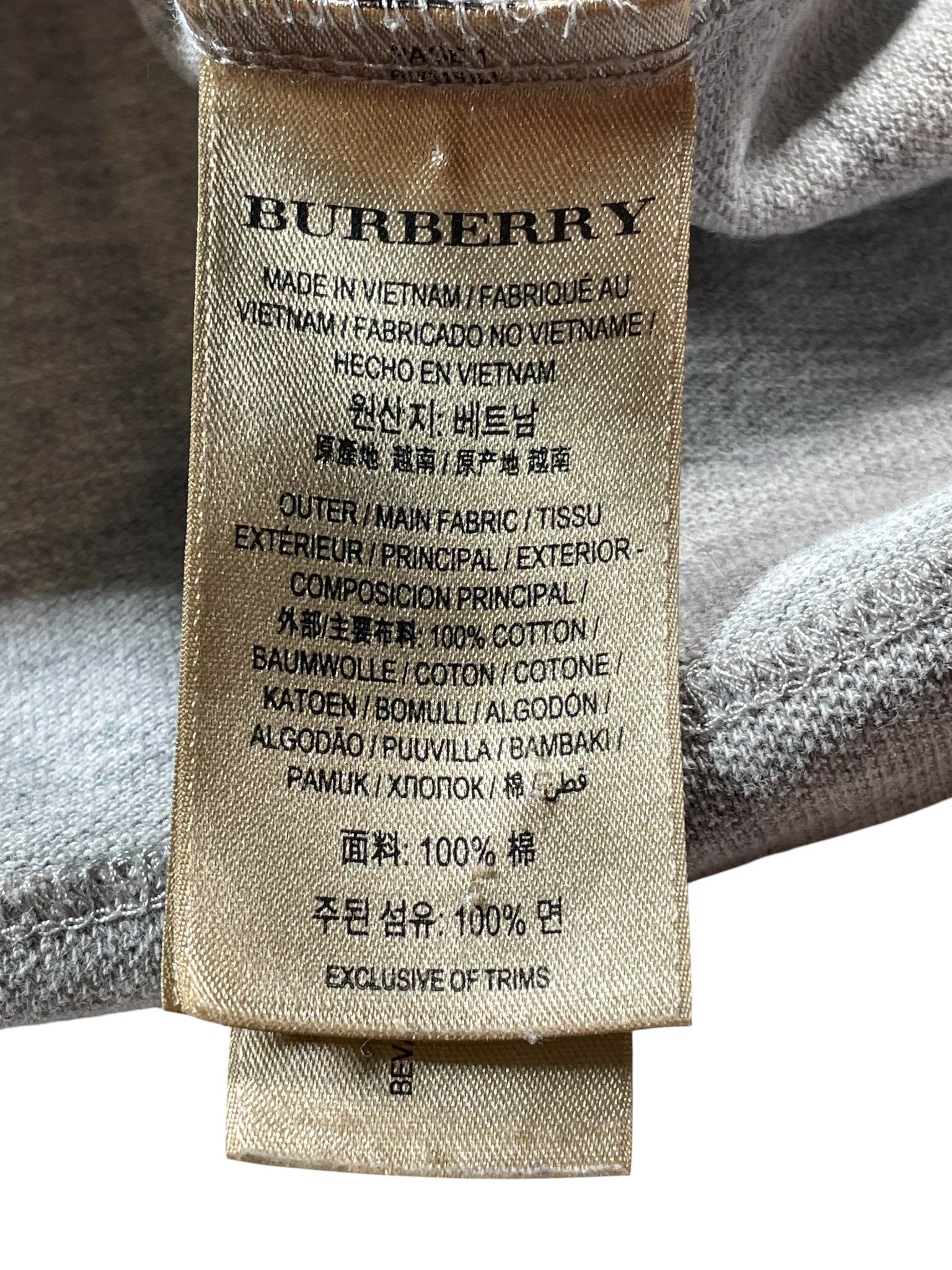 Burberry Grey Polo