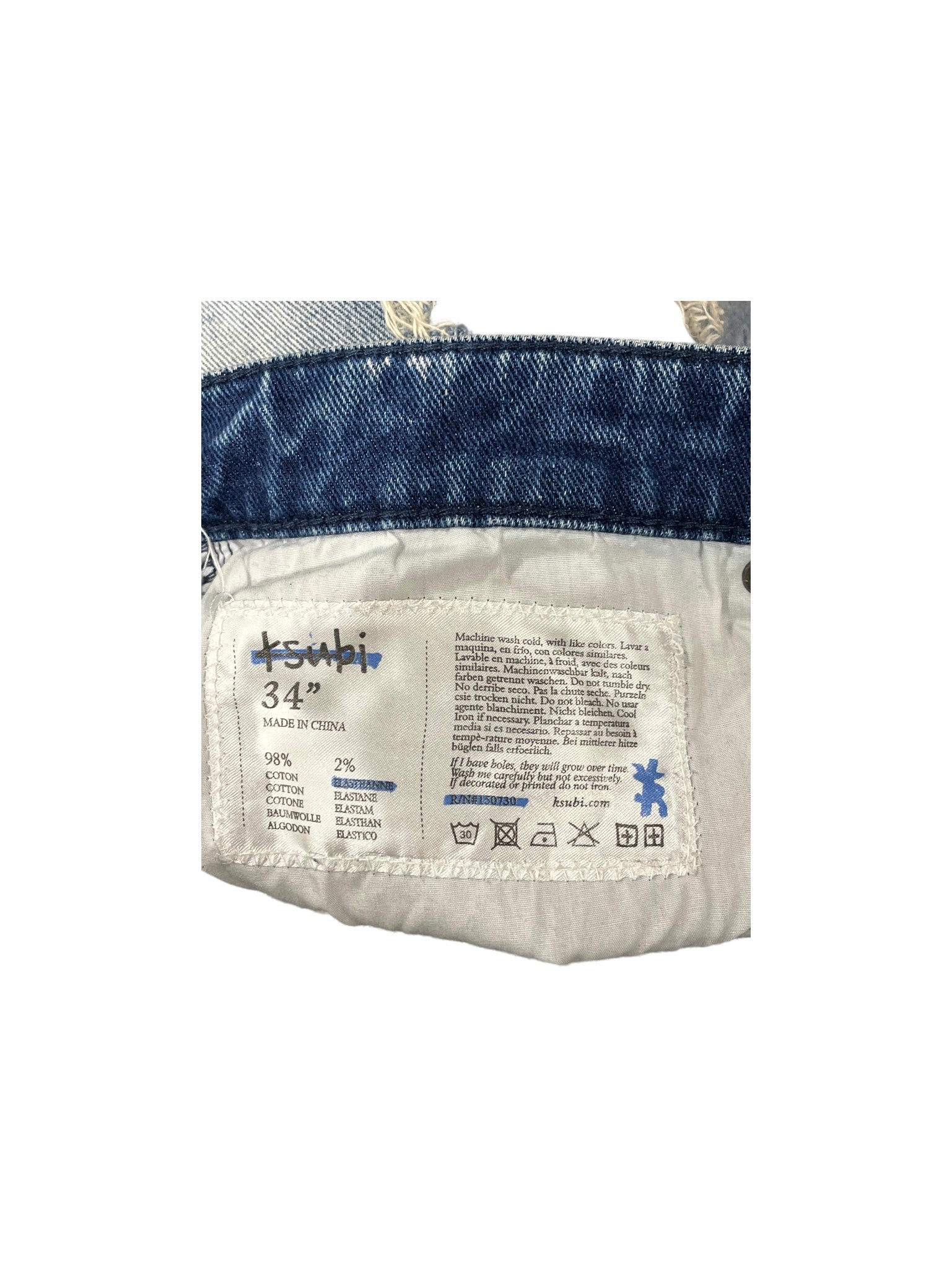 Ksubi Ripped Light Wash Jeans