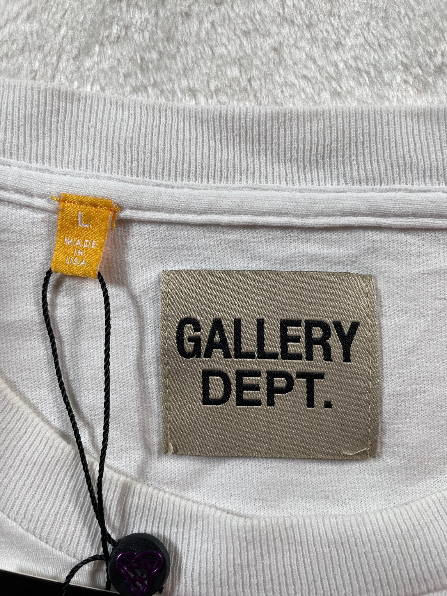 Gallery Dept White & Black French Tee