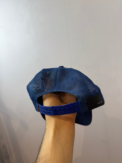 Amiri 3 Star Blue Trucker Hat