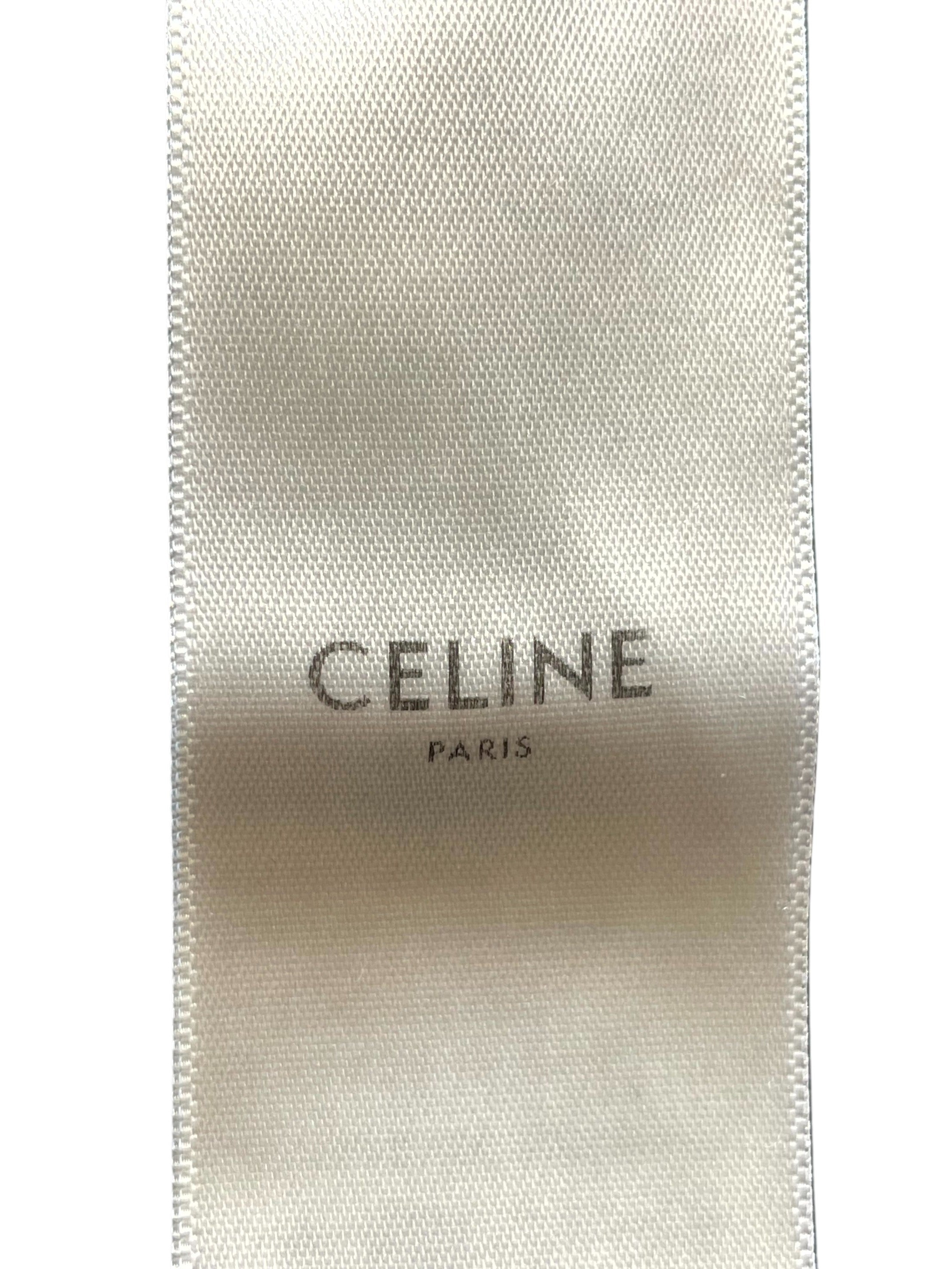 Celine Gradeient Logo Black Tee