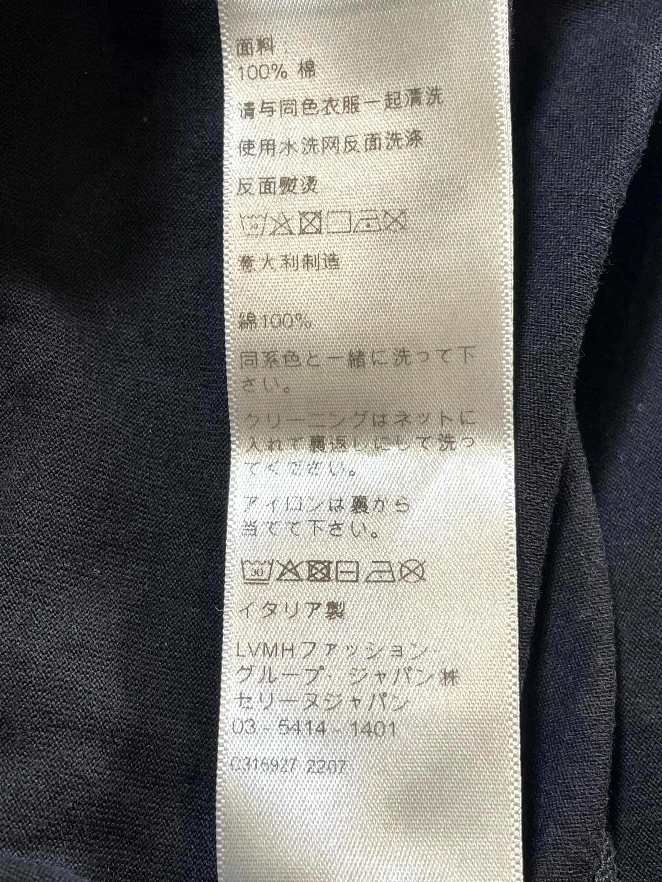 Celine Gradeient Logo Black Tee