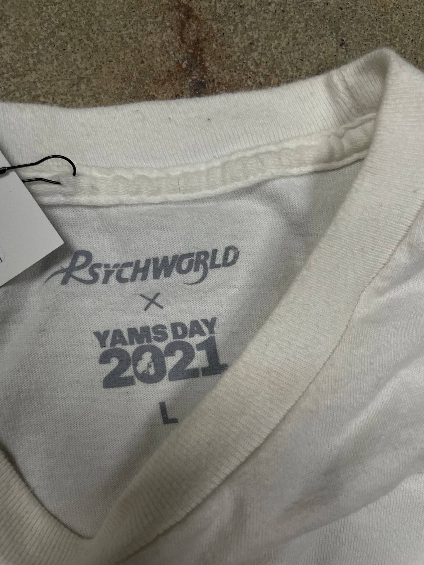 Psychworld Yams Day Tee White Used Large