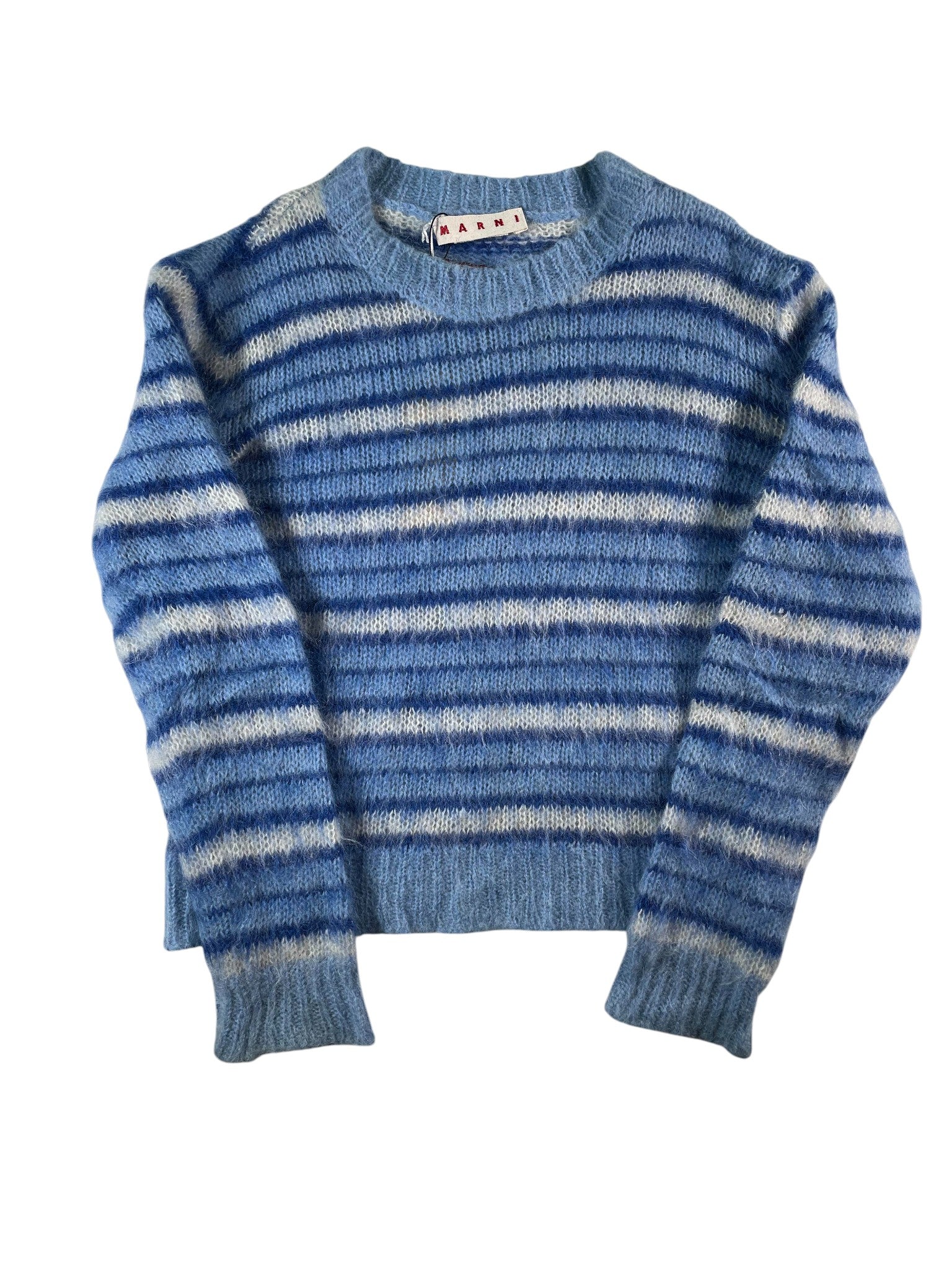 Marni Navy & Baby Blue Mohair Sweater