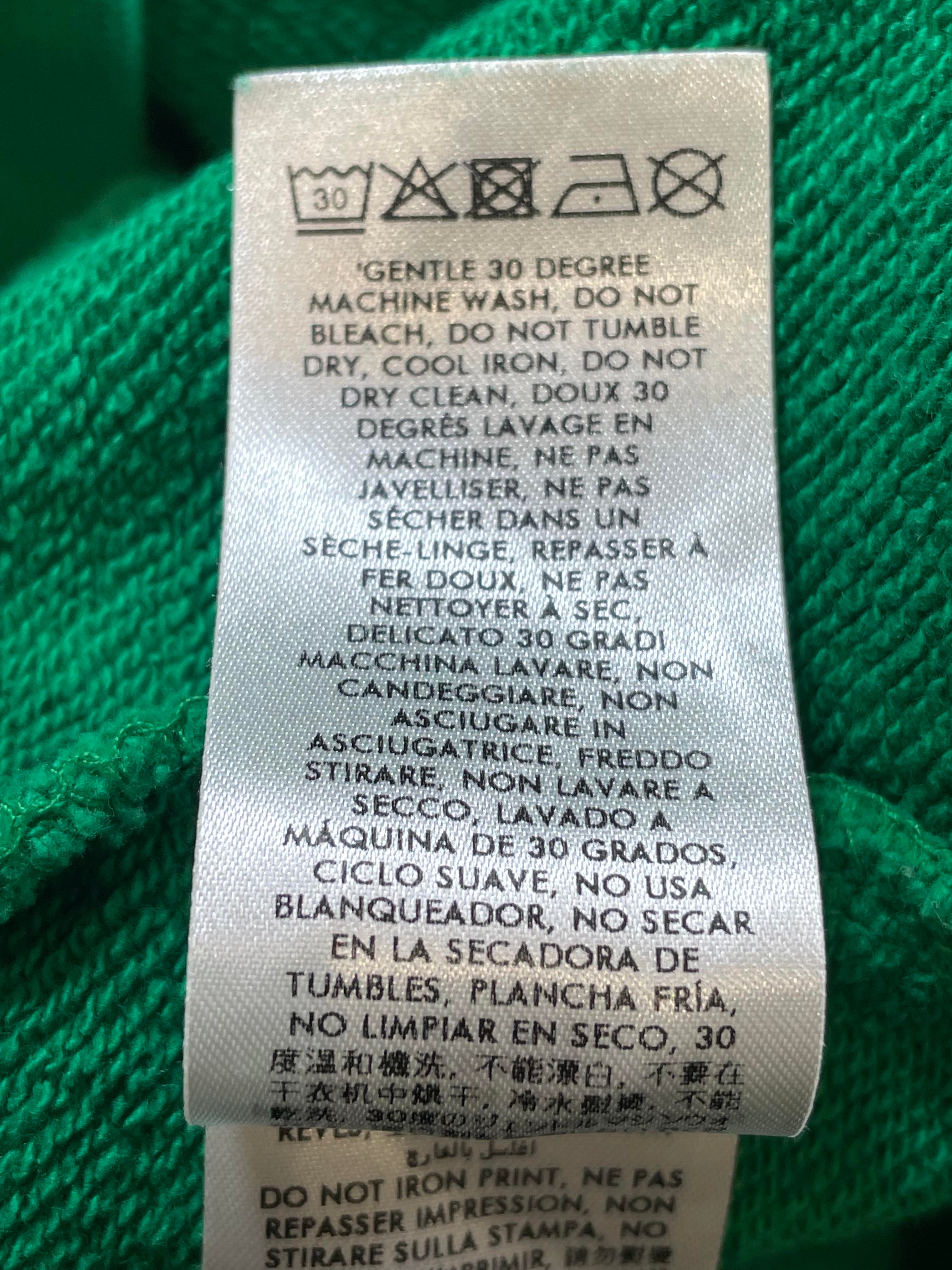 Casablanca Silk Scarf Logo Green Hoodie