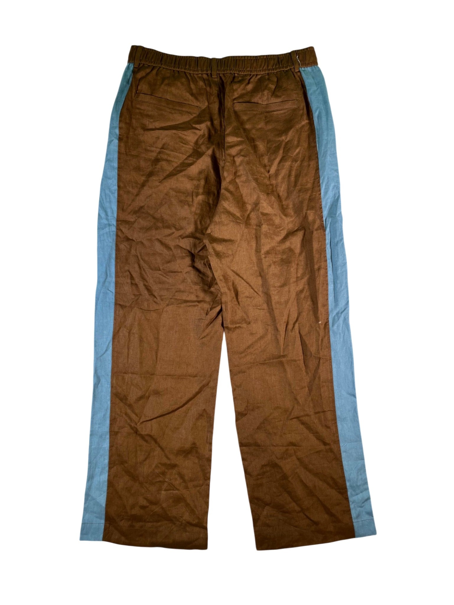 Eric Emanuel Linen Brown & Blue Pants