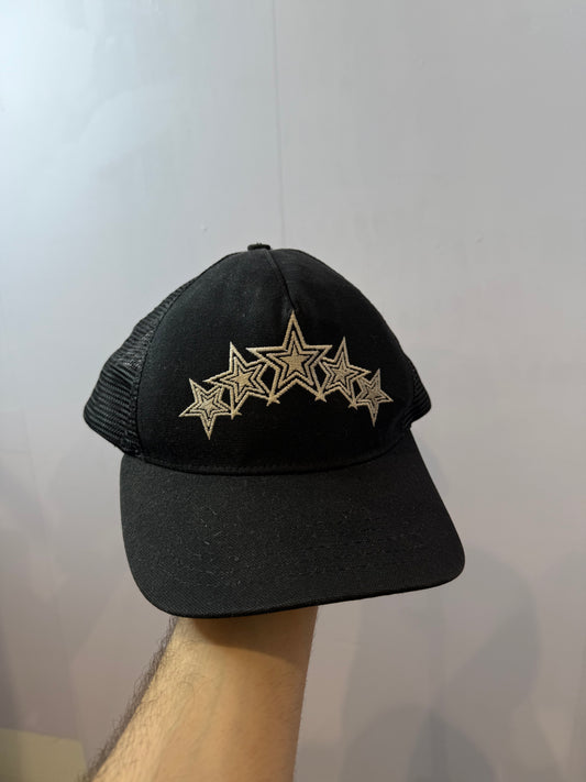 Amiri 5 Star Black Trucker Hat