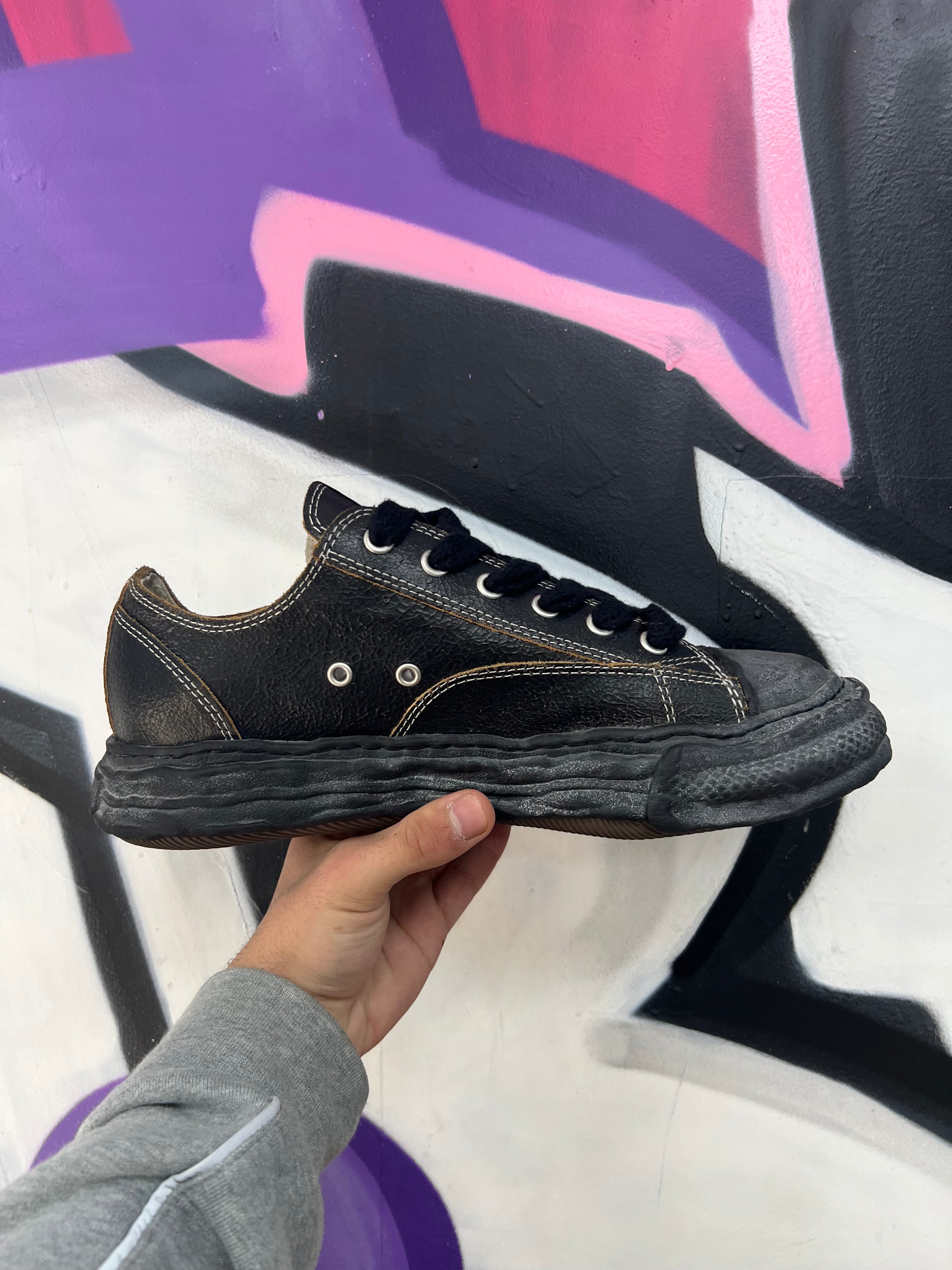 MMY Black Crackle Sneakers