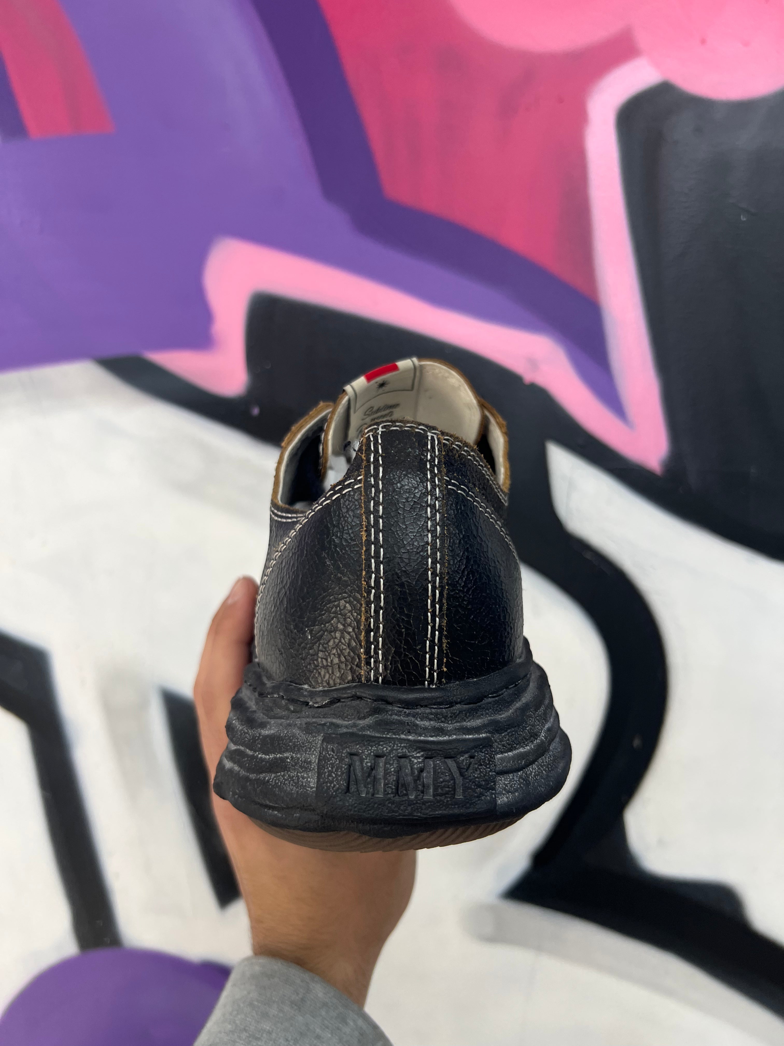 MMY Black Crackle Sneakers