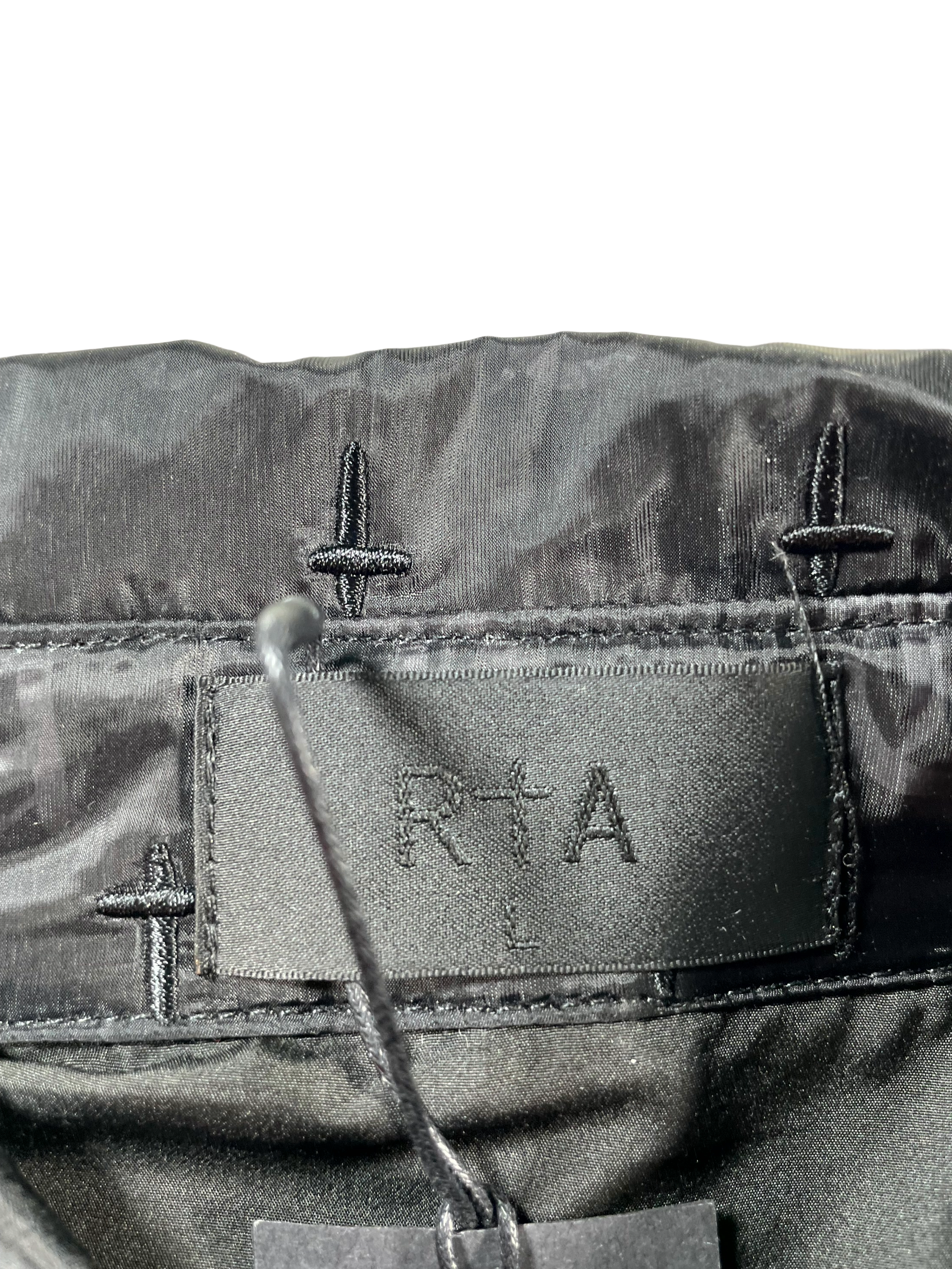 RTA Monogram Cross Windbreaker Black Jacket