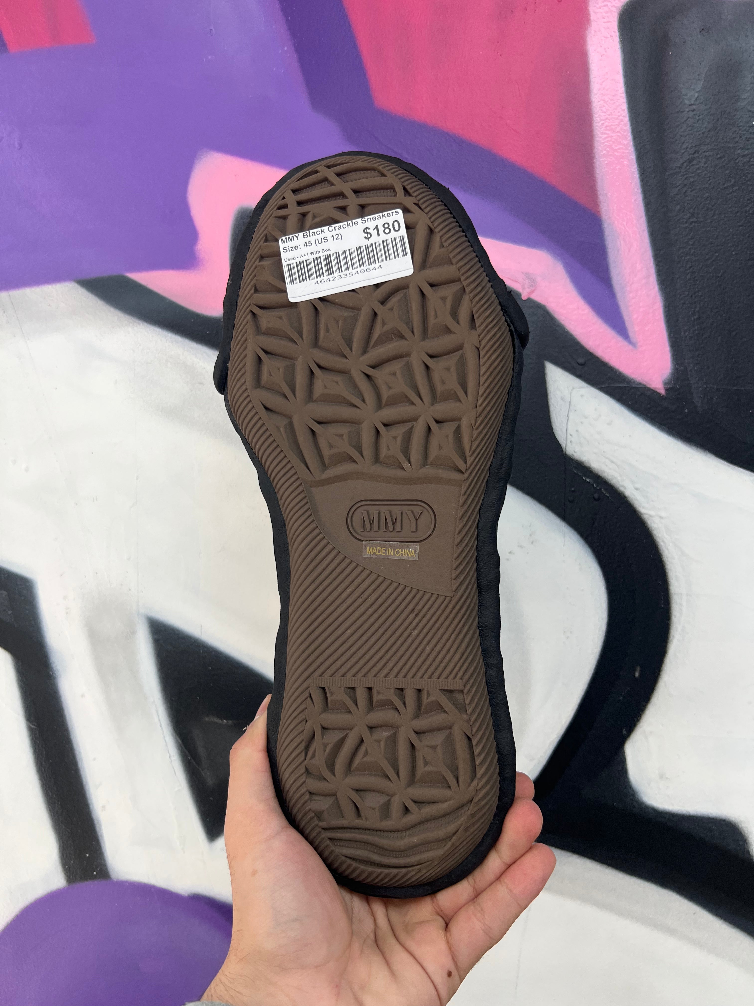MMY Black Crackle Sneakers