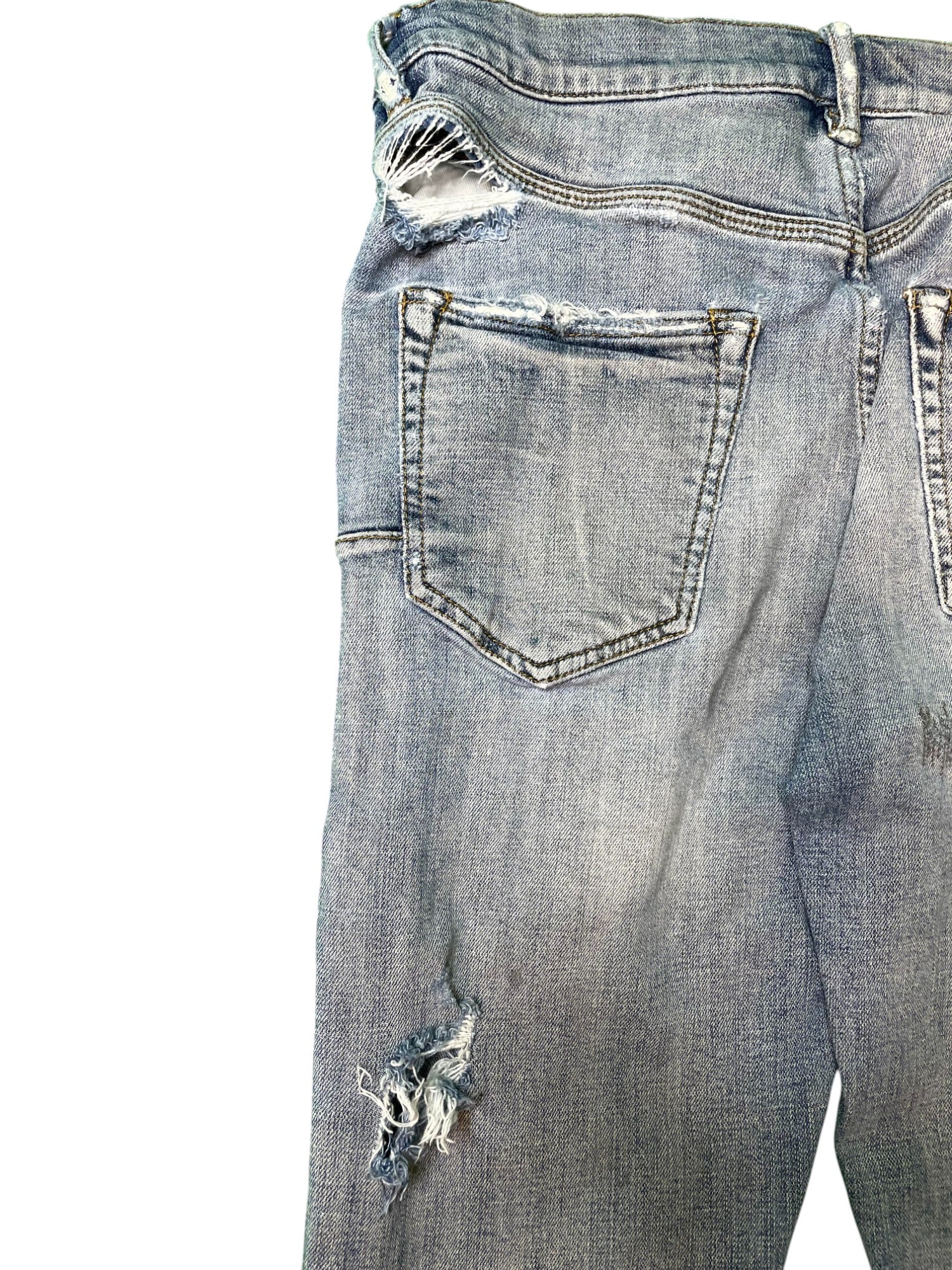 Purple Brand "Stitches" Light Wash Blue Jeans