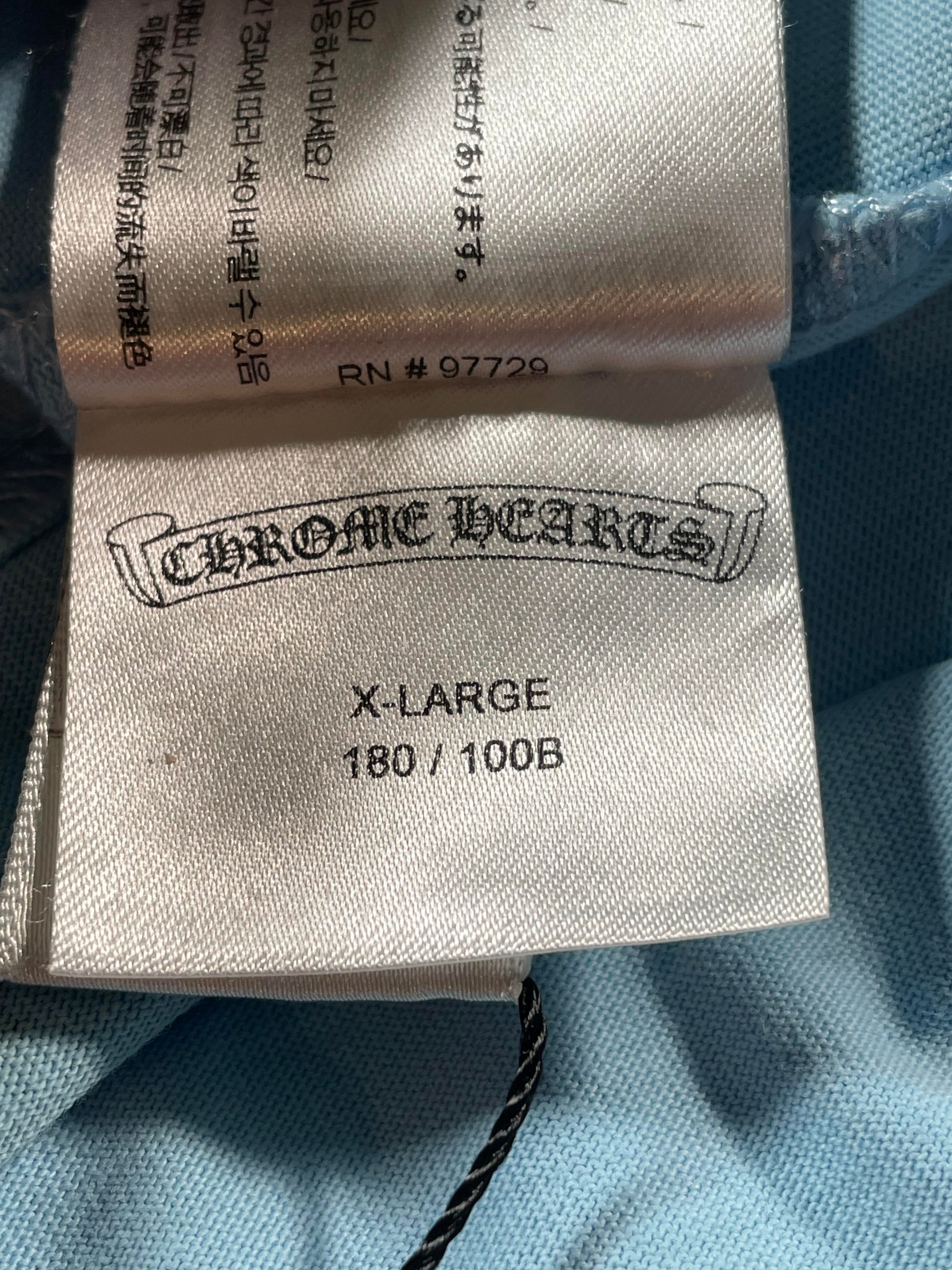 Chrome Hearts 'Miami Art Basel Vine Dagger' Baby Blue Tee